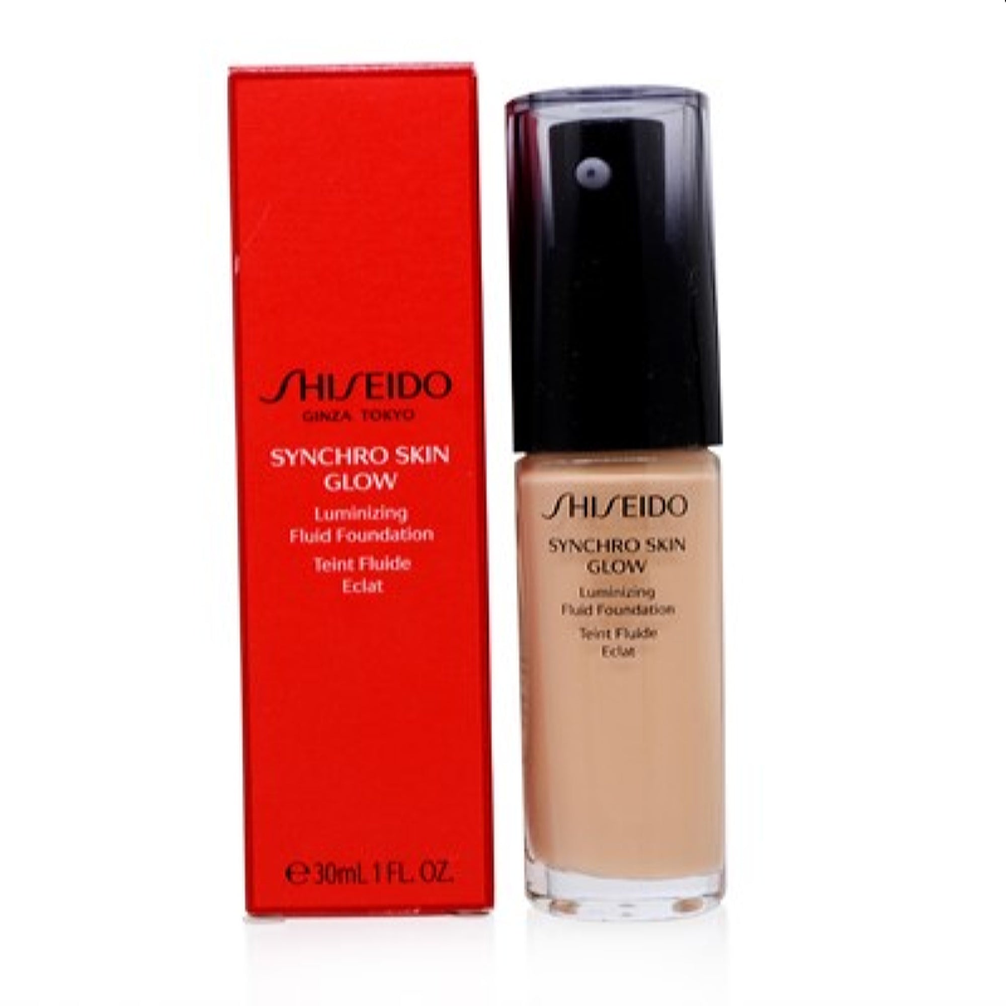 Shiseido  Shiseido Synchro Skin Glow Luminizing Liquid Foundation (3) Golden  1.0 Oz  730852135512