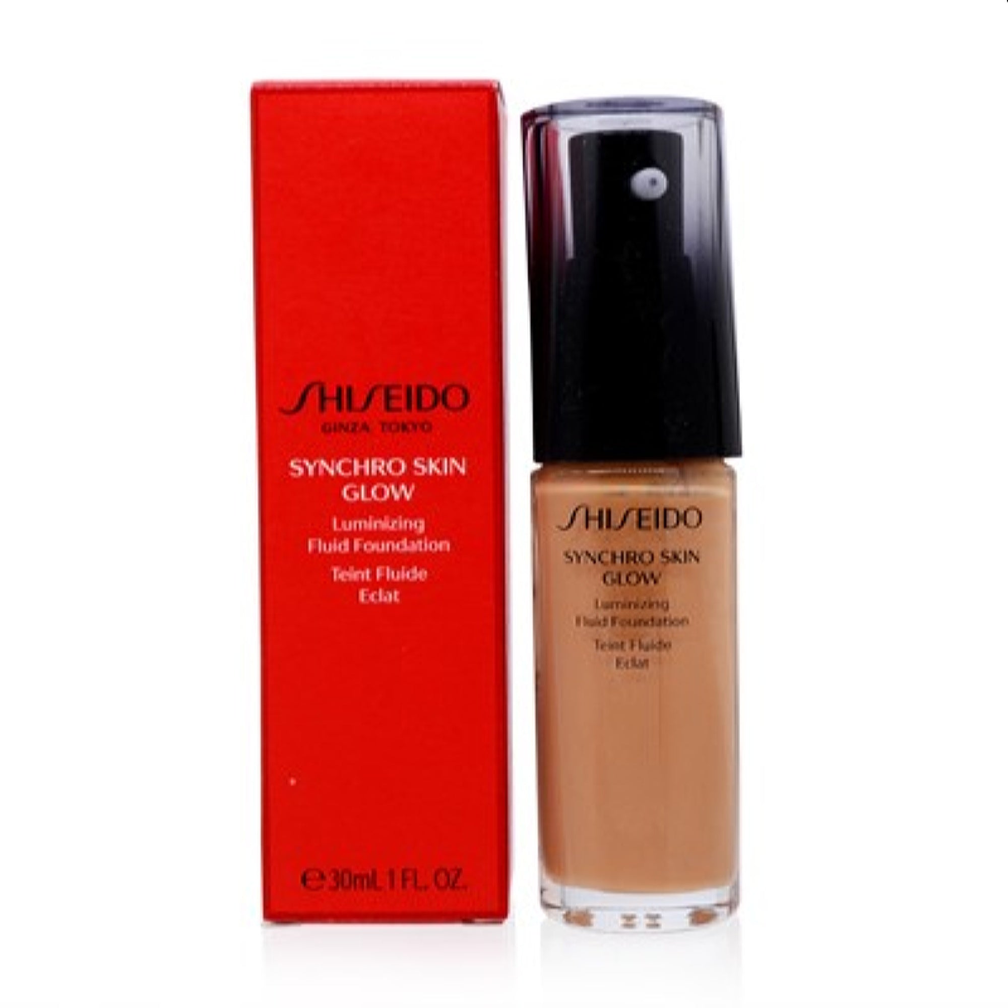 Shiseido  Shiseido Synchro Skin Glow Luminizing Liquid Foundation (5) Golden  1.0 Oz  730852135536