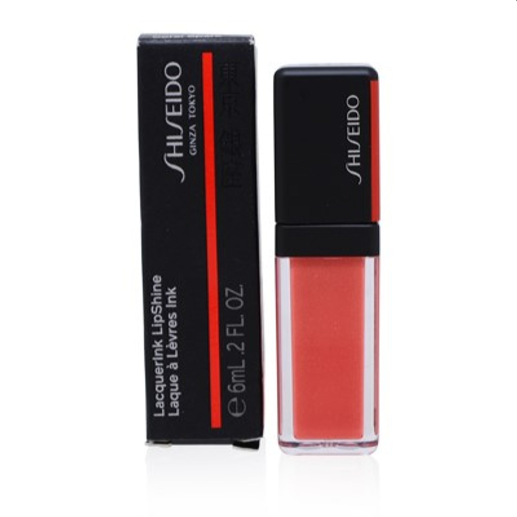 Shiseido  Shiseido Lacqer Ink Lip Shine (306 Coral Spark) 0.2 Oz (6 Ml)  730852148291