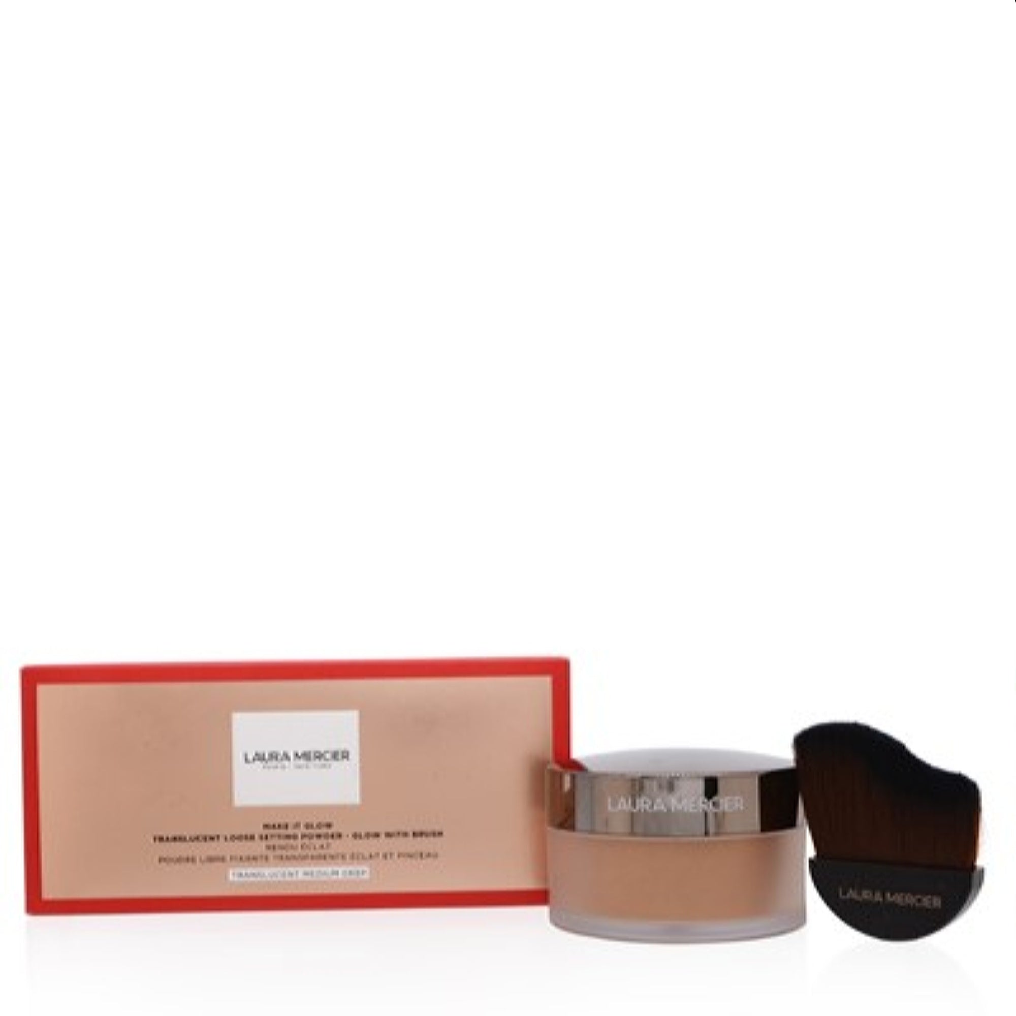 Laura Mercier  Laura Mercier "Make To Glow" Translucent Medium Deep Loose Powder & Brush Duet 736150175991