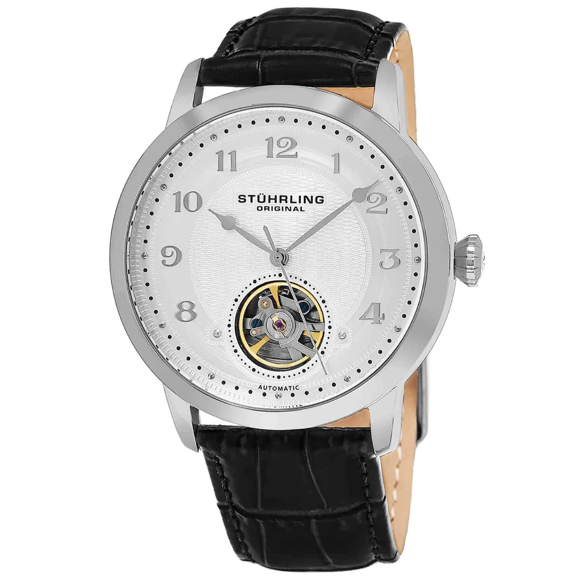 Stuhrling  Quartz Legacy Silver Dial Men's Watch 781.01