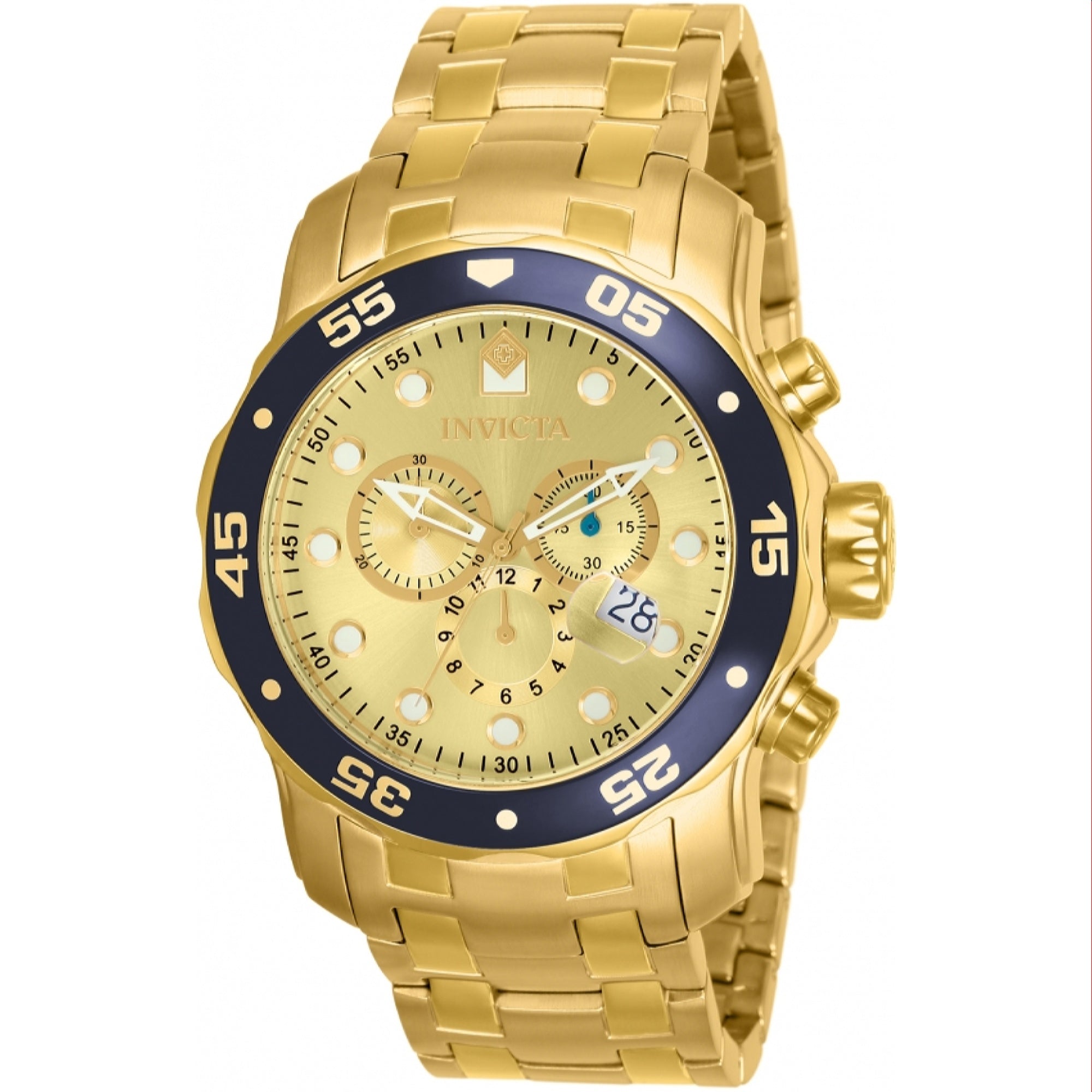 Invicta Pro Diver Quartz Scuba Gold-Tone Dial Men's Watch 80068