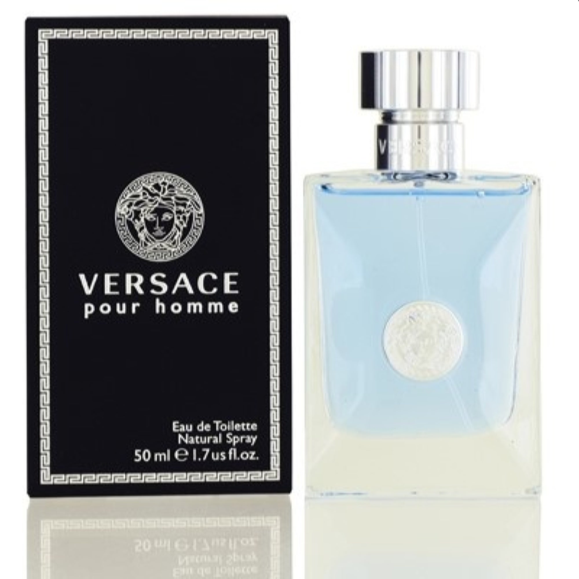 Versace Men's Versace Signature Homme Versace Edt Spray (Blue Silver) 1.7 Oz  8011003995950