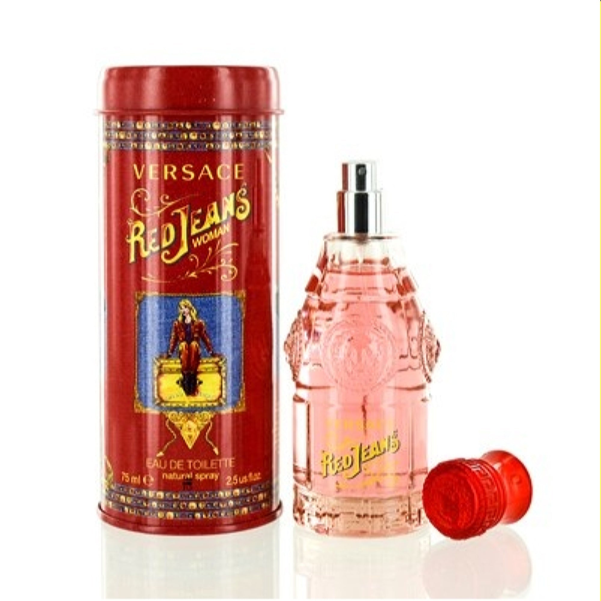 Versace Women's Red Jeans Versus Versace Edt Spray 2.5 Oz  8018365270756