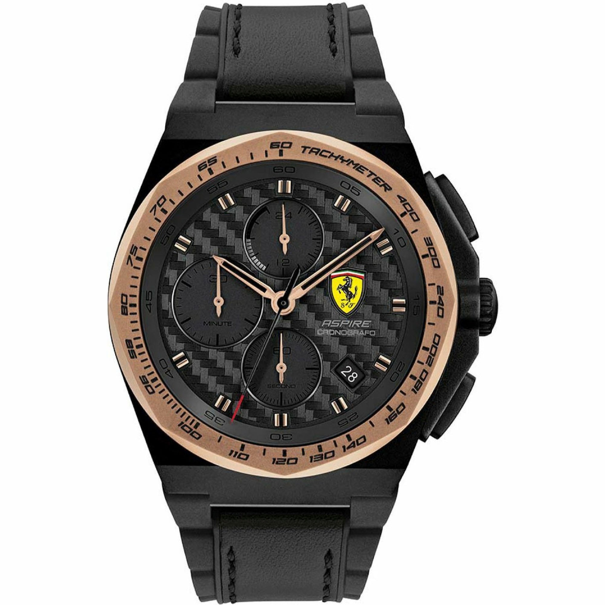 Ferrari  Quartz Scuderia Black Dial Men's Watch 830867