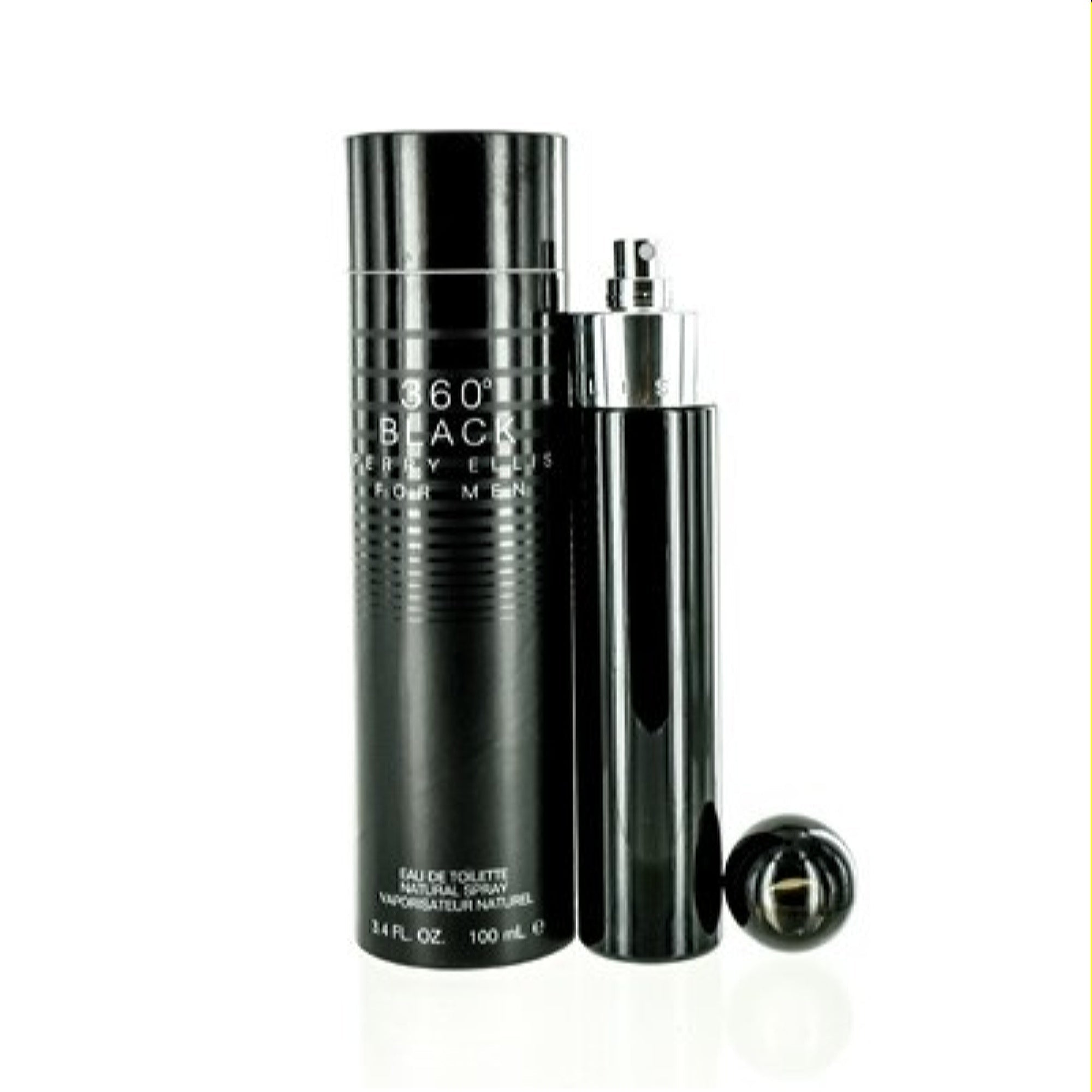 Perry Ellis Men's 360 Black Men Perry Ellis Edt Spray 3.4 Oz  844061000513