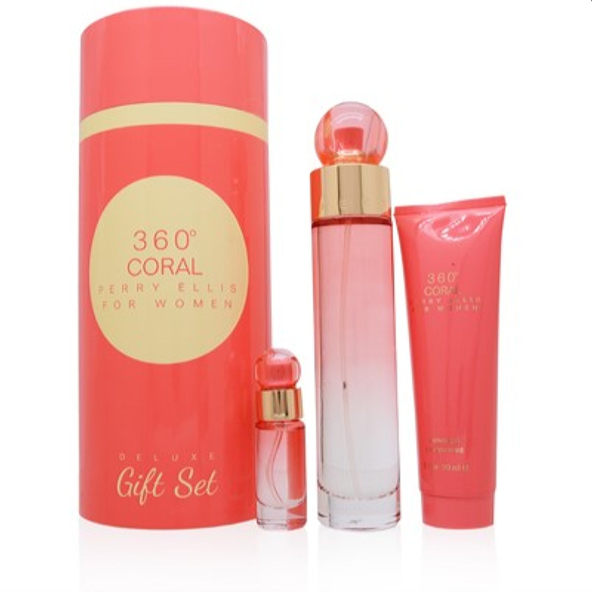 Perry Ellis Women's 360 Coral Perry Ellis Deluxe Gift Set   844061014787