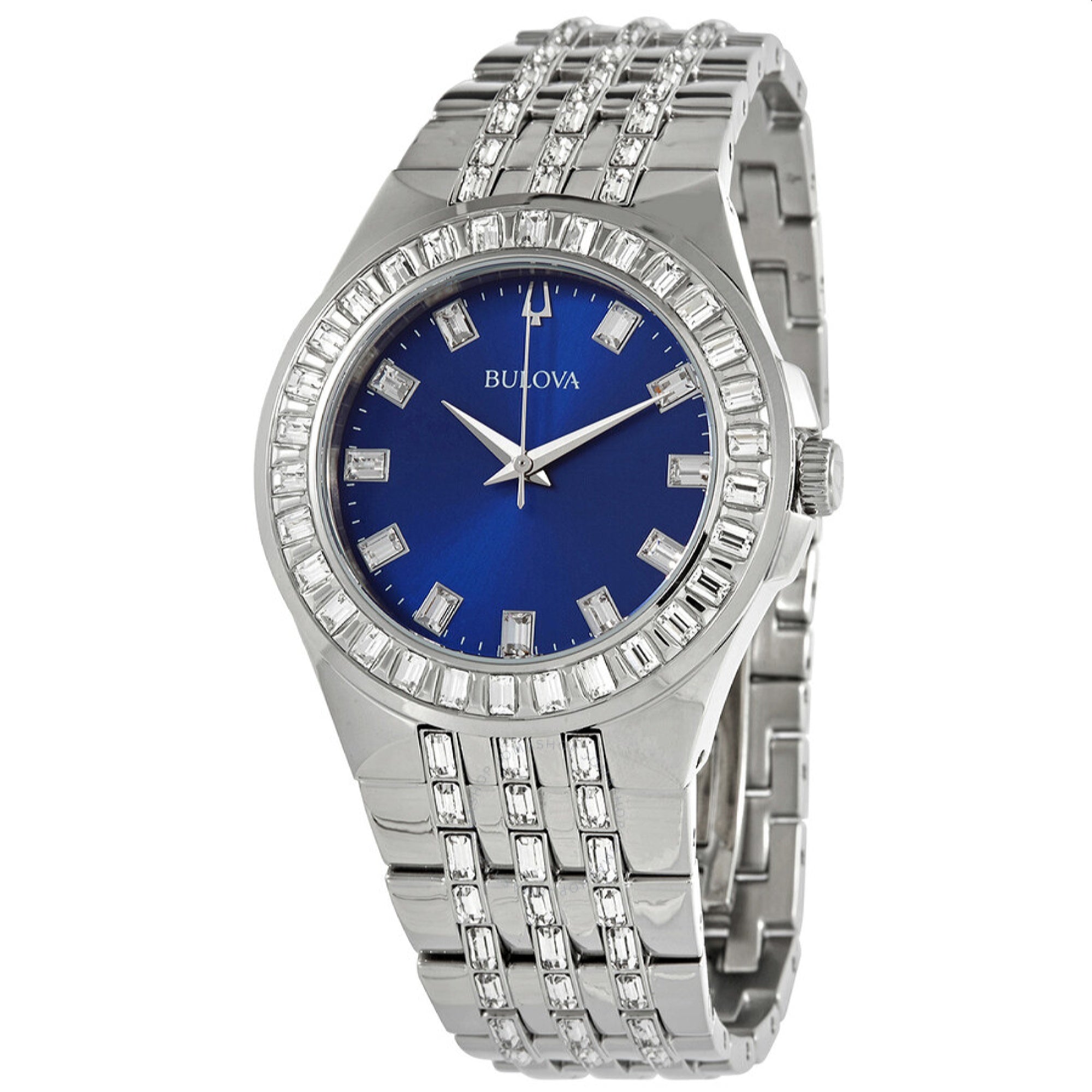 Bulova Crystal Quartz Crystal Blue Dial Men's Watch 96A254