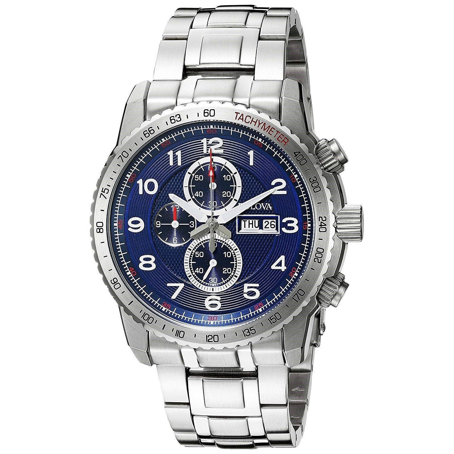 Bulova Marine Star Quartz Chronograph Blue Dial Men's Watch 96C121