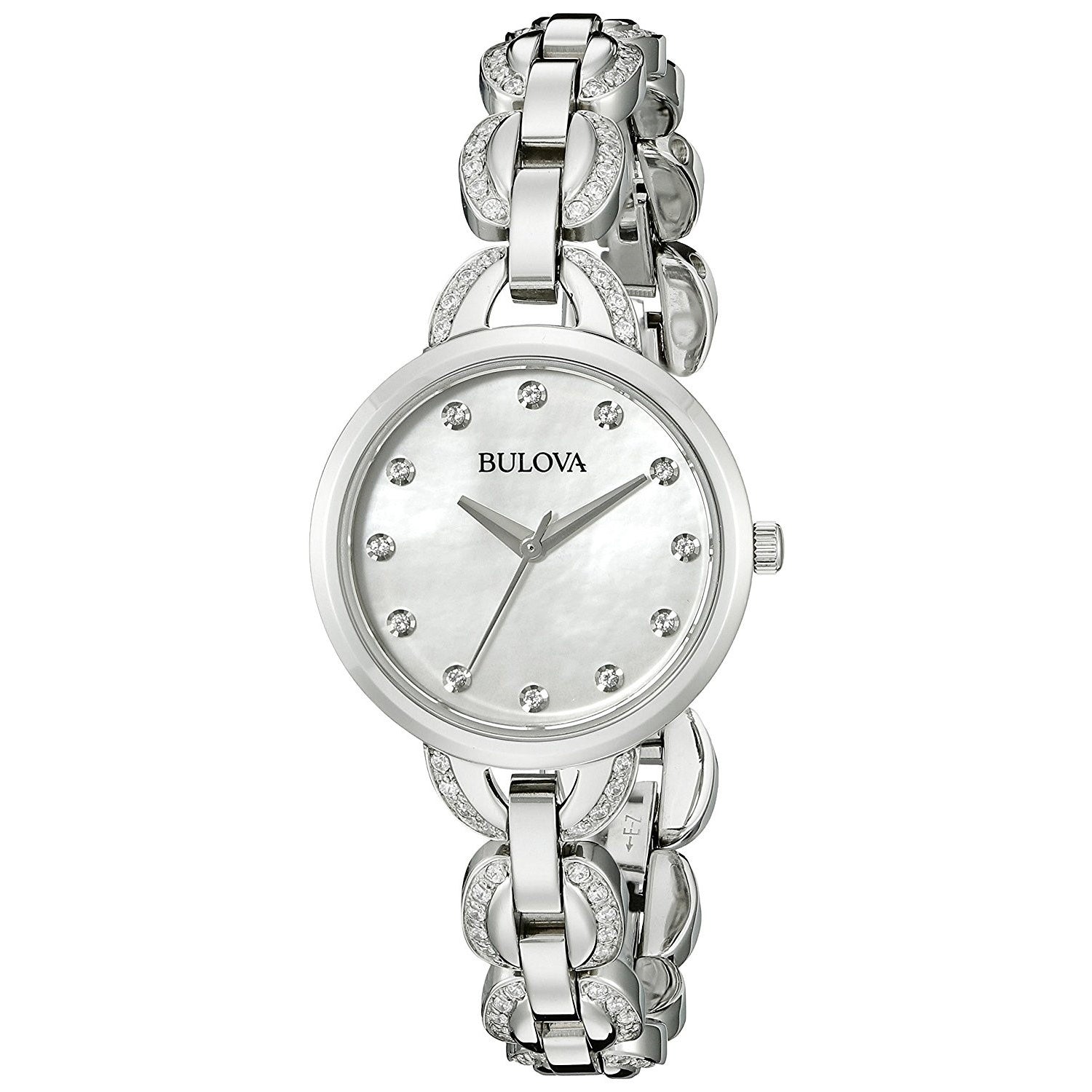 Bulova Crystal Quartz Mother of Pearl Dial Women's Watch 96L203