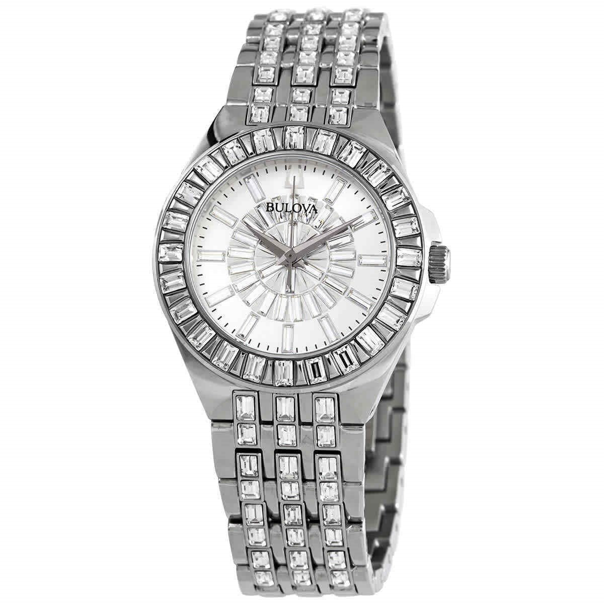 Bulova Phantom Quartz Silver Dial Women's Watch 96L278