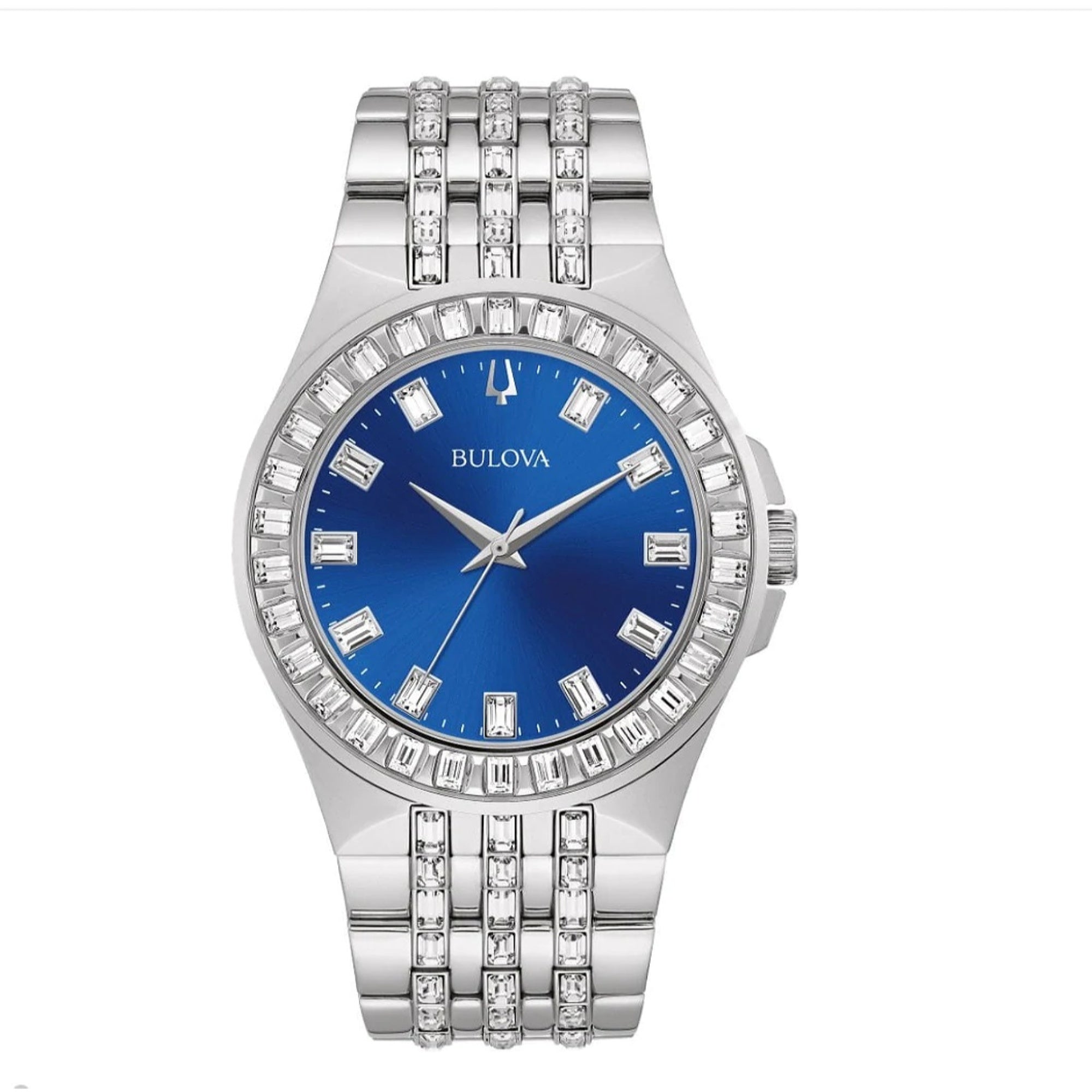 Bulova Crystal Quartz Blue Dial Women's Watch 96L290