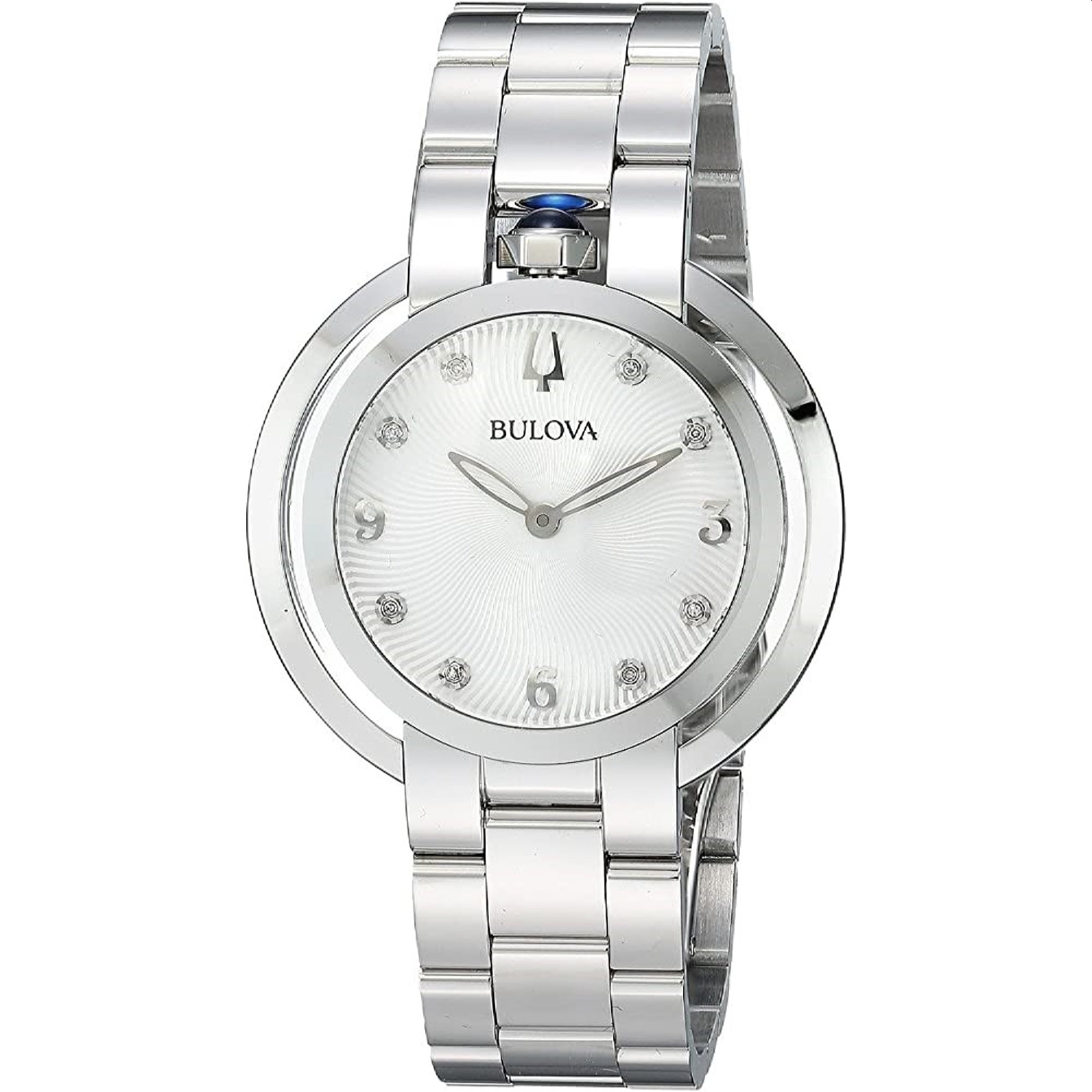 Bulova Rubaiyat Quartz White Dial Women's Watch 96P184