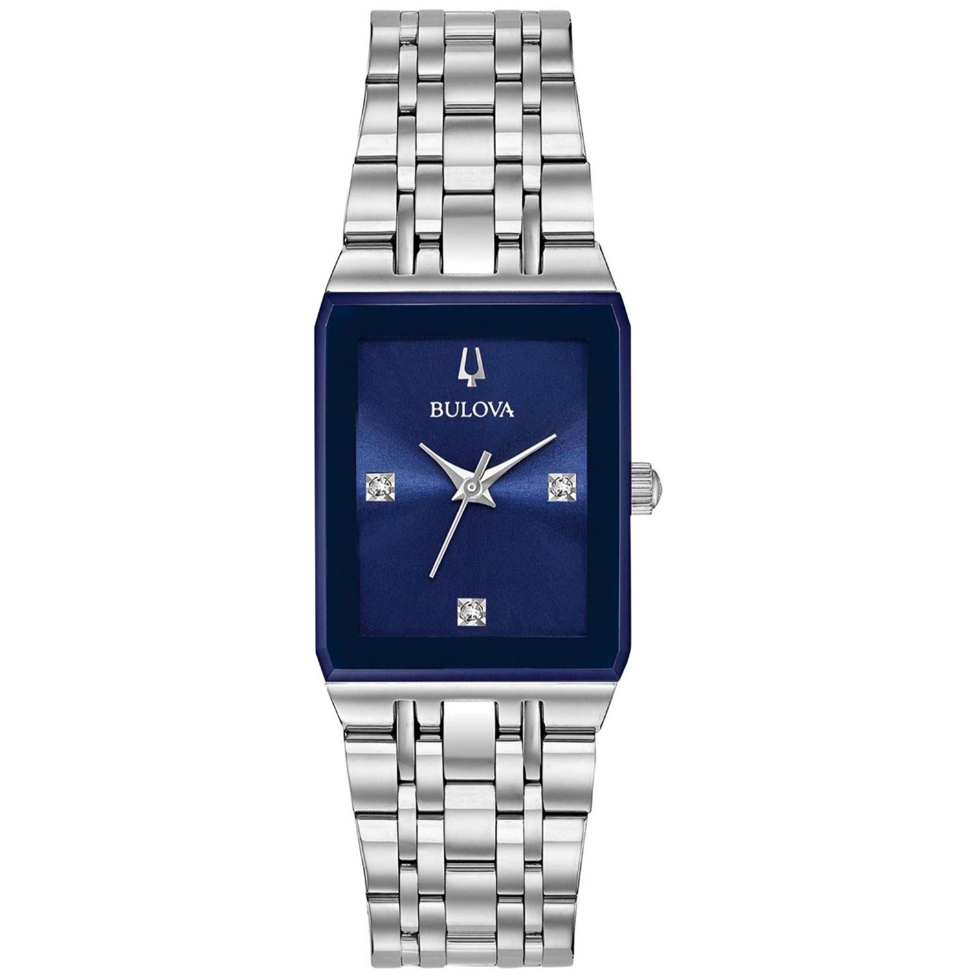 Bulova  Quartz Diamond Blue Dial Women's Watch 96P187