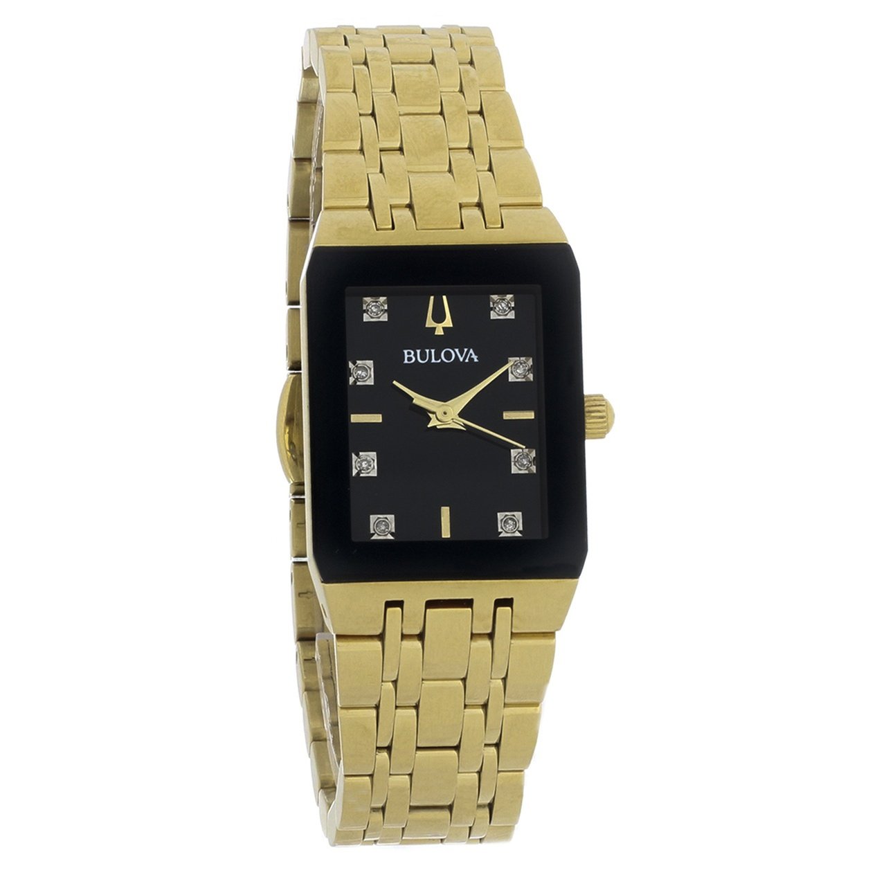 Bulova Diamond Quartz Black Dial Women's Watch 97P135