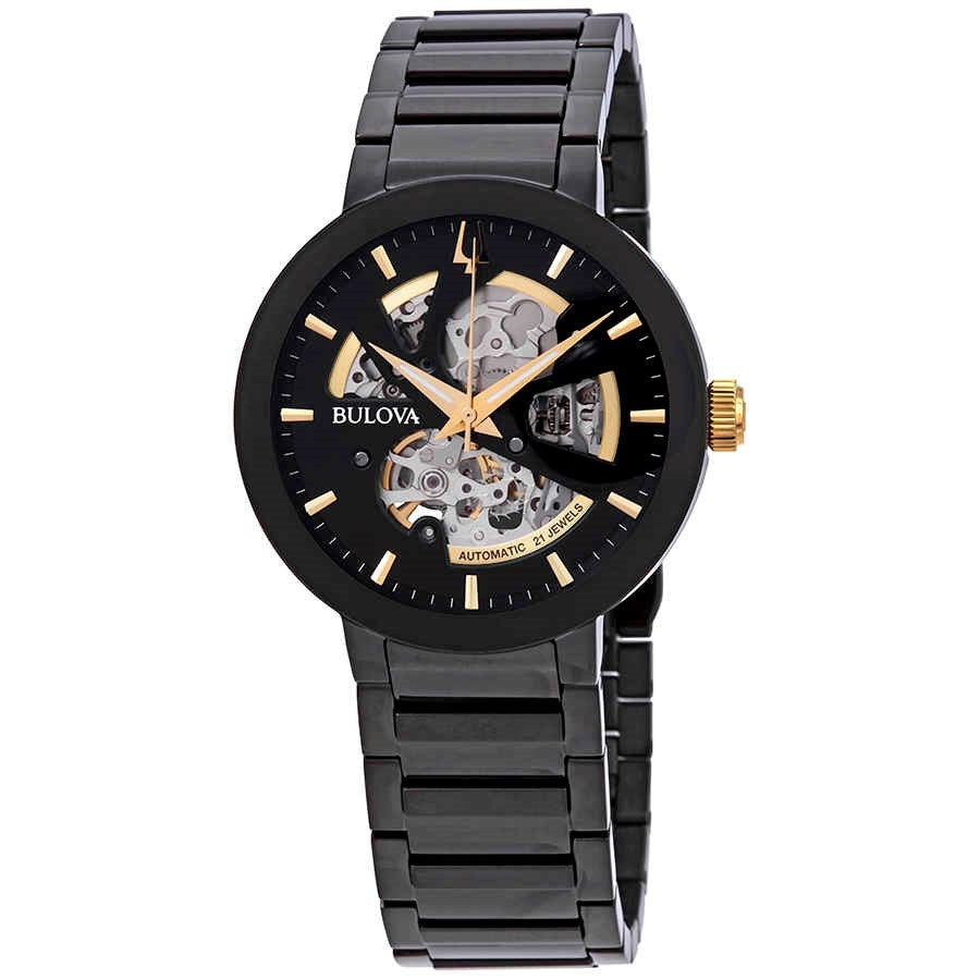 Bulova Modern Automatic Black Dial Men's Watch 98A203