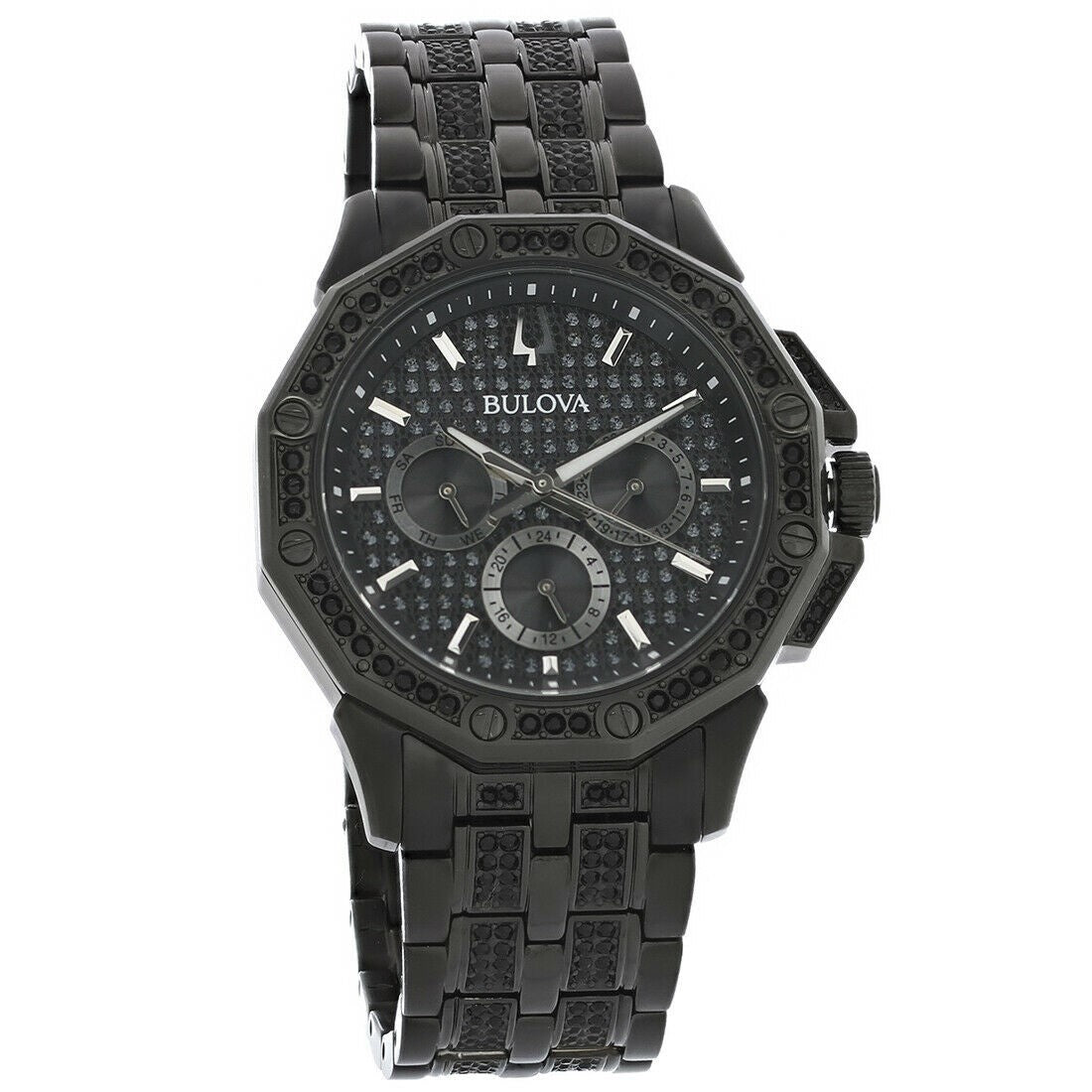 Bulova Octavia  Quartz Black Dial Men's Watch 98C134