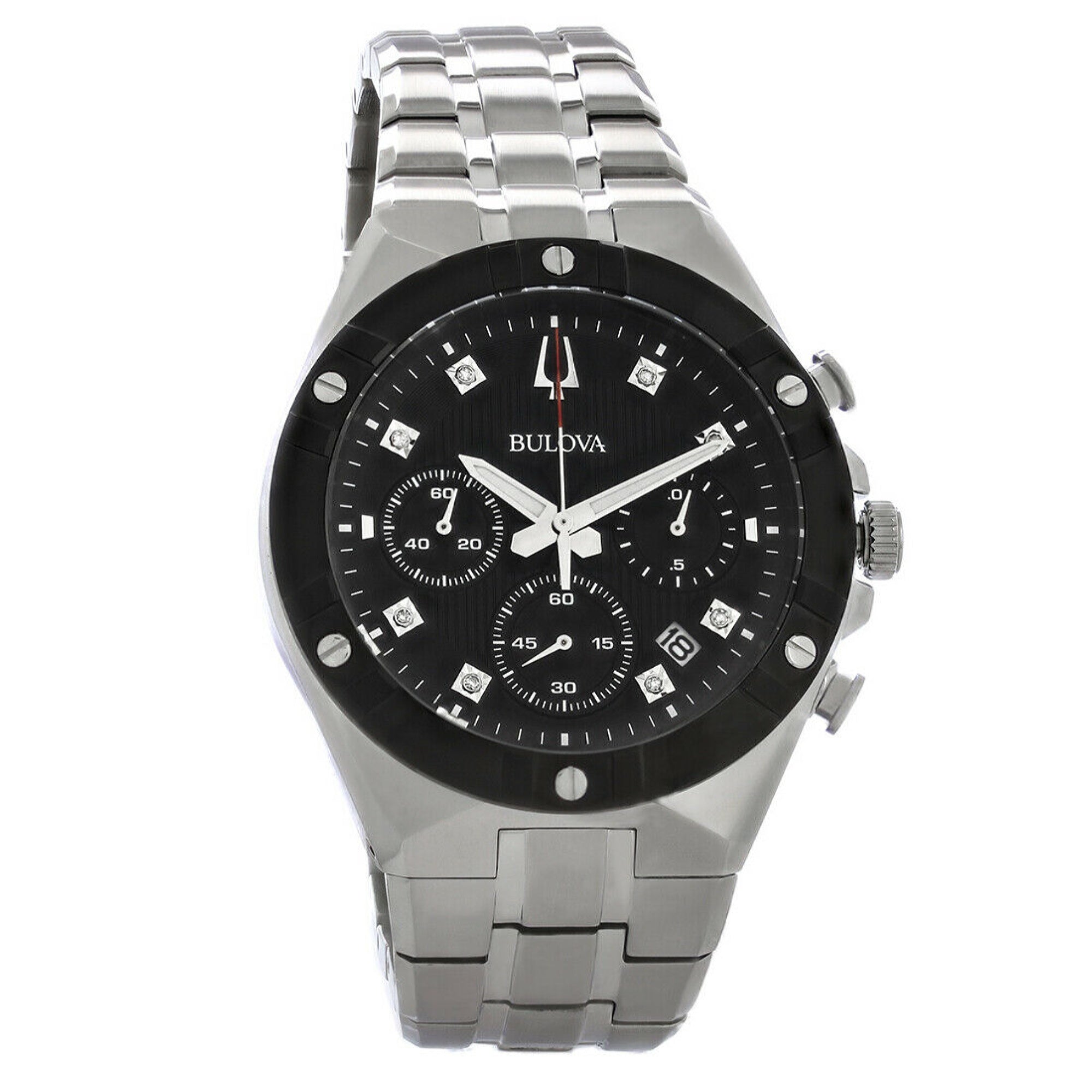 Bulova Bulova Quartz Chronograph Black Dial Men's Watch 98D170