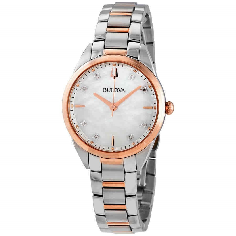 Bulova Sutton Quartz Mother of Pearl Dial Women's Watch 98P183