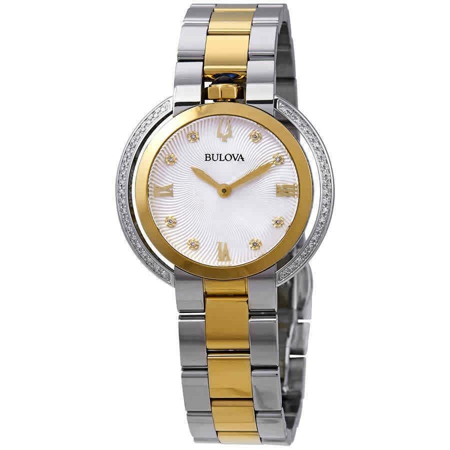 Bulova Rubaiyat Quartz White Dial Women's Watch 98R246