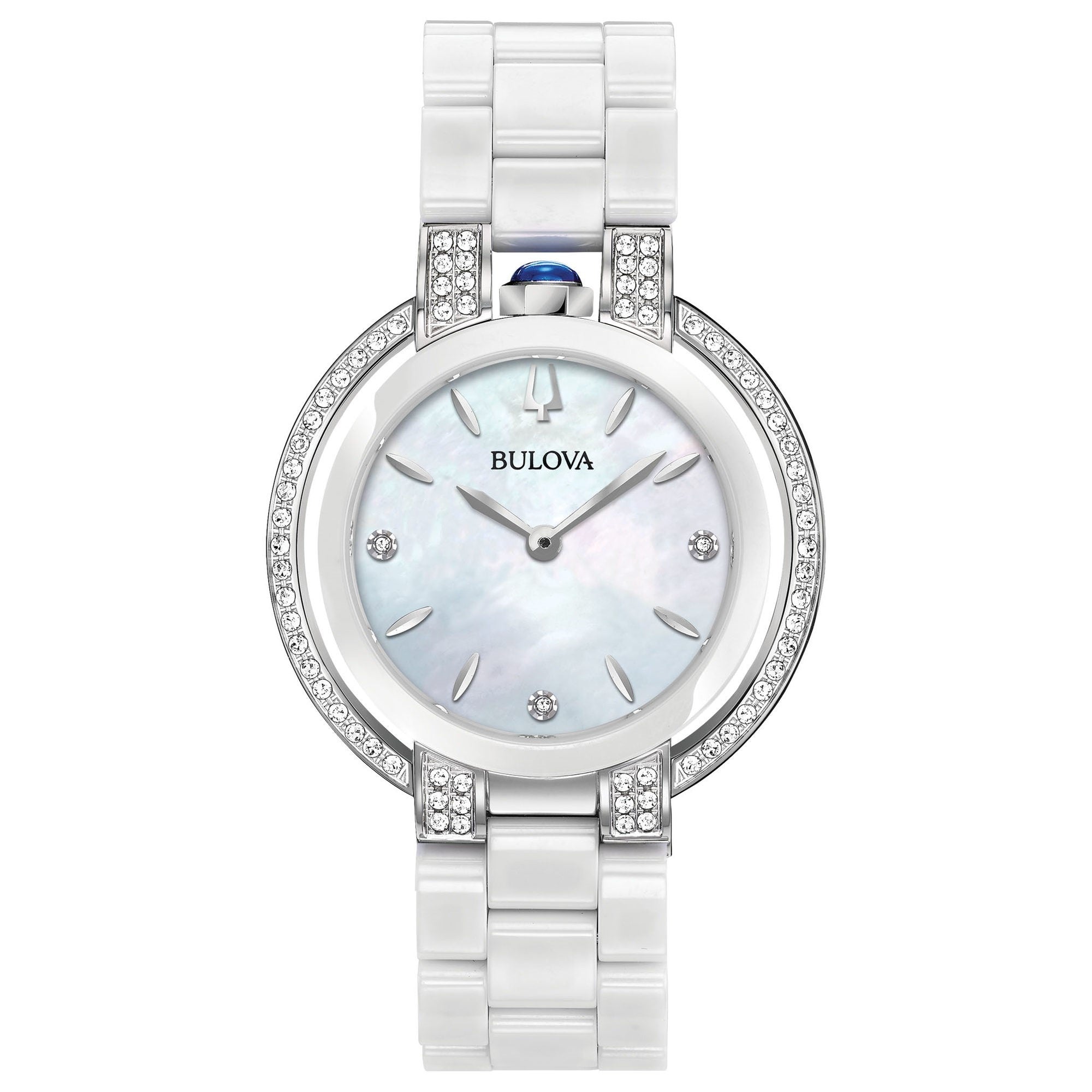 Bulova Rubaiyat Quartz Diamond Mother of Pearl Dial Women's Watch 98R265