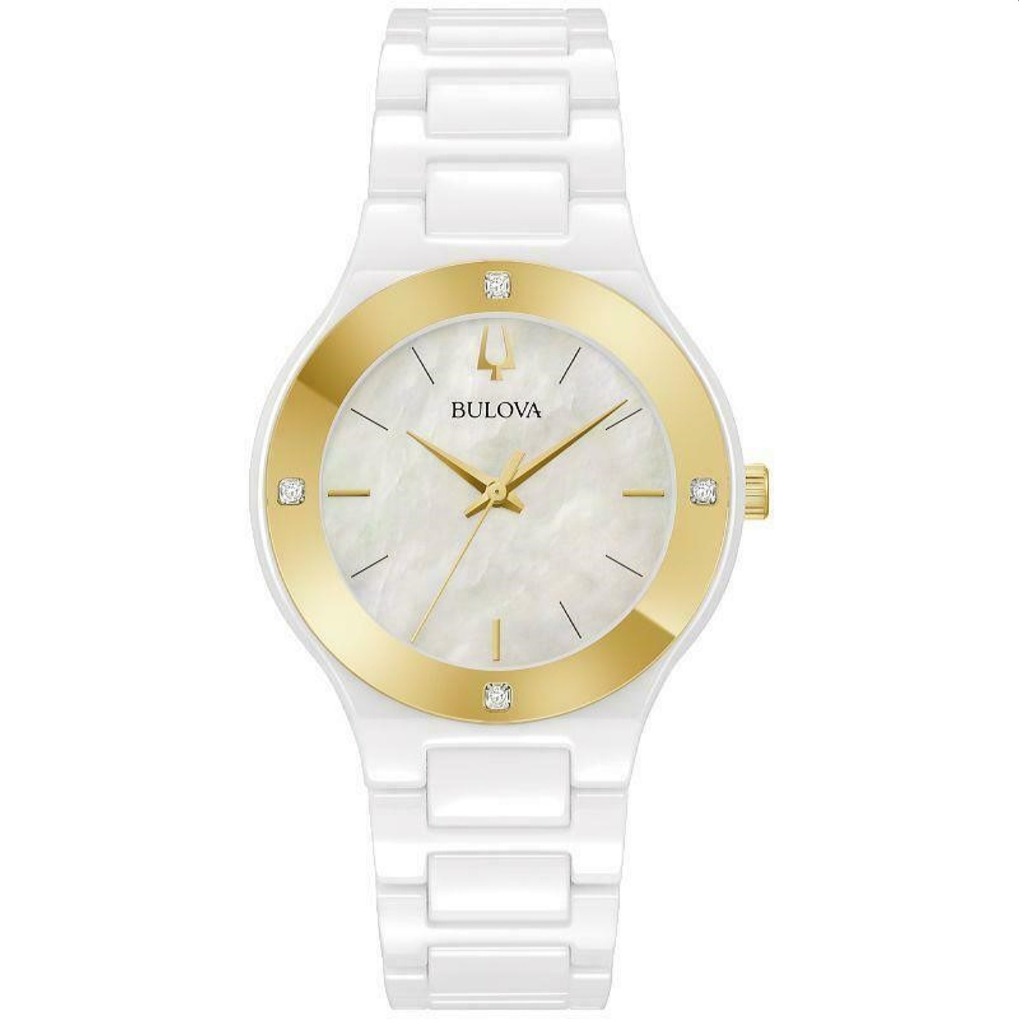 Bulova Millennia Quartz Mother of Pearl Dial Women's Watch 98R292