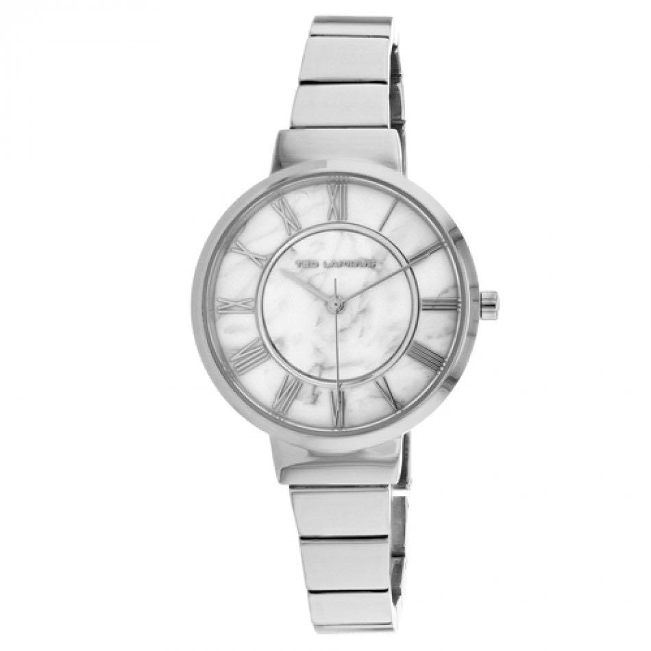 Ted Lapidus Classic Quartz Marble white Dial Women's Watch A0714IARX