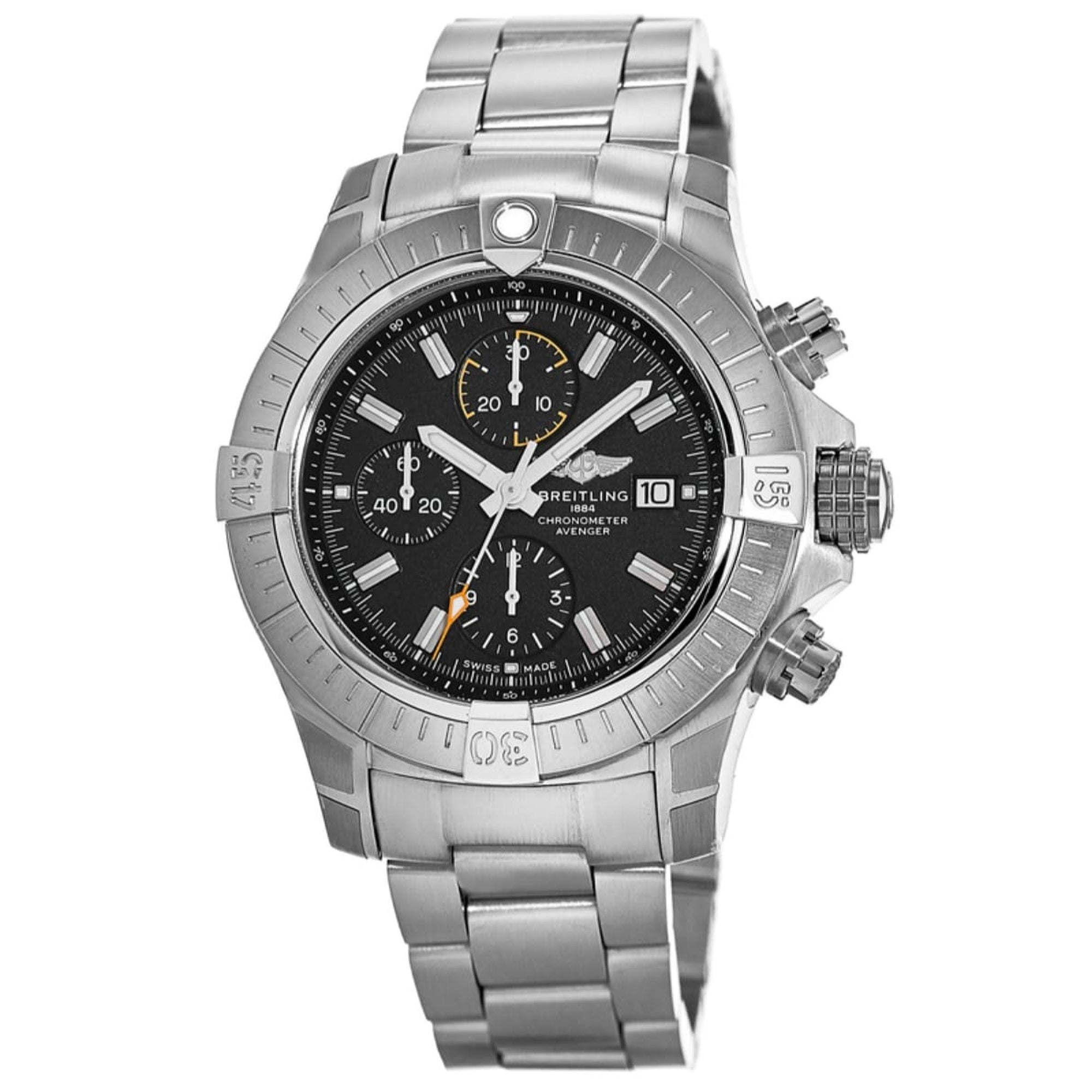 Breitling Avenger Automatic Chronograph Black Dial Men's Watch A13317101B1A1