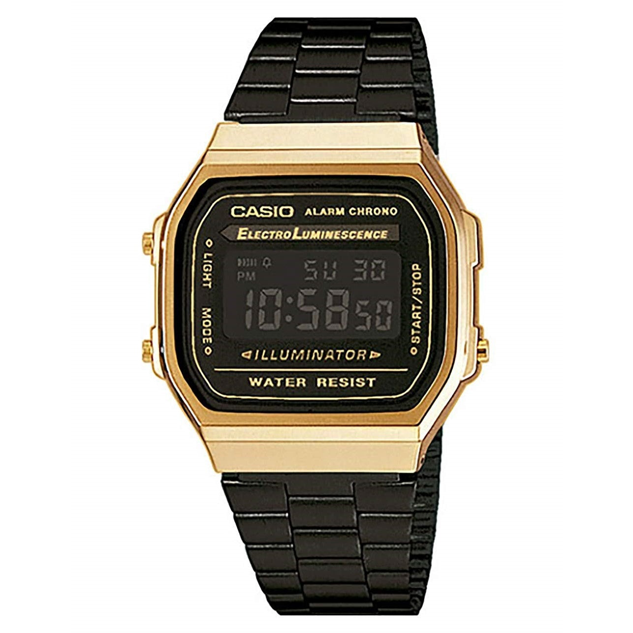 Casio Vintage  Quartz Black Dial Men's Watch A168WEGB-1BVT