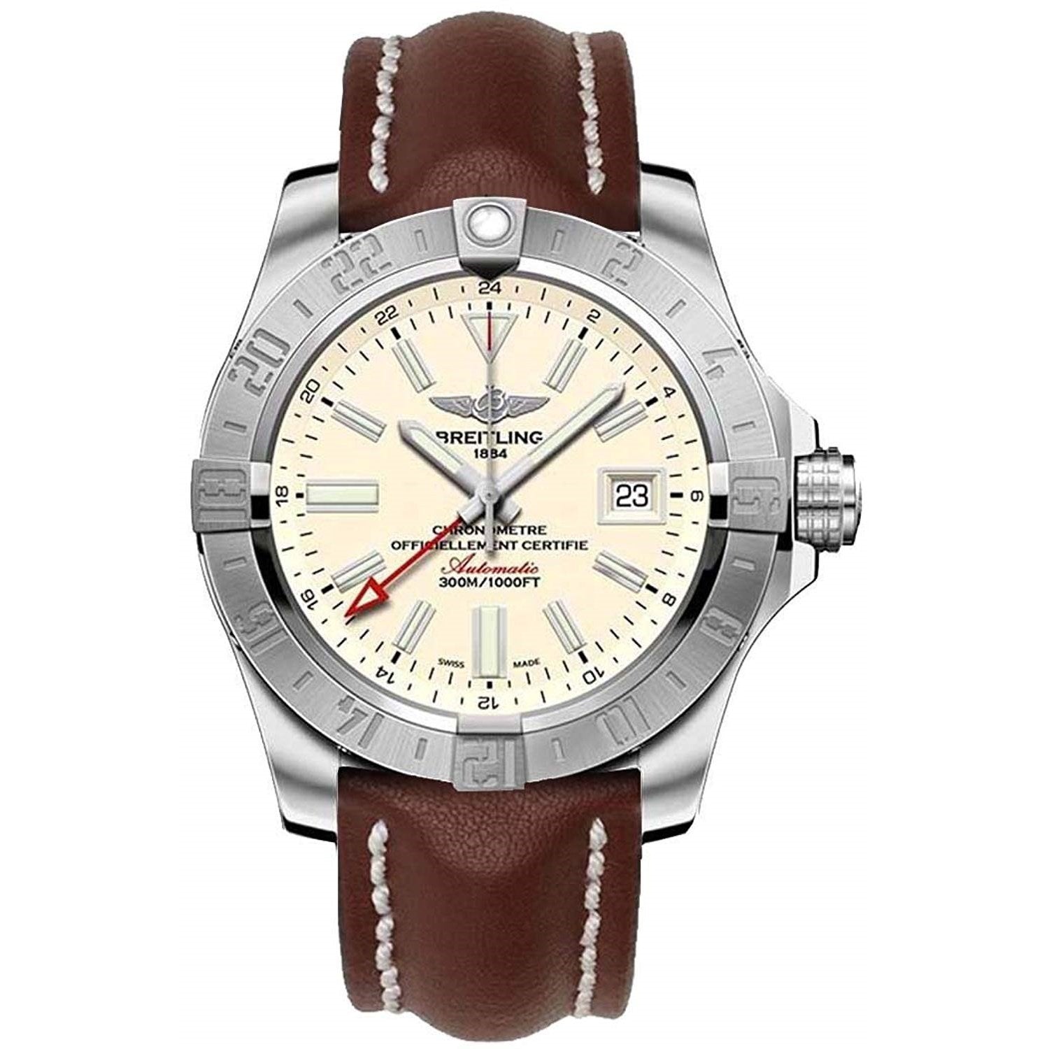 Breitling Avenger II GMT Automatic Silver Dial Men's Watch A3239011-G778-437X