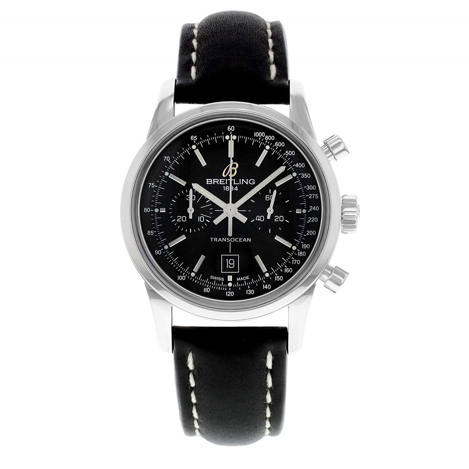 Breitling Transocean Automatic Chronograph Black Dial Men's Watch A4131012-BC06-428X
