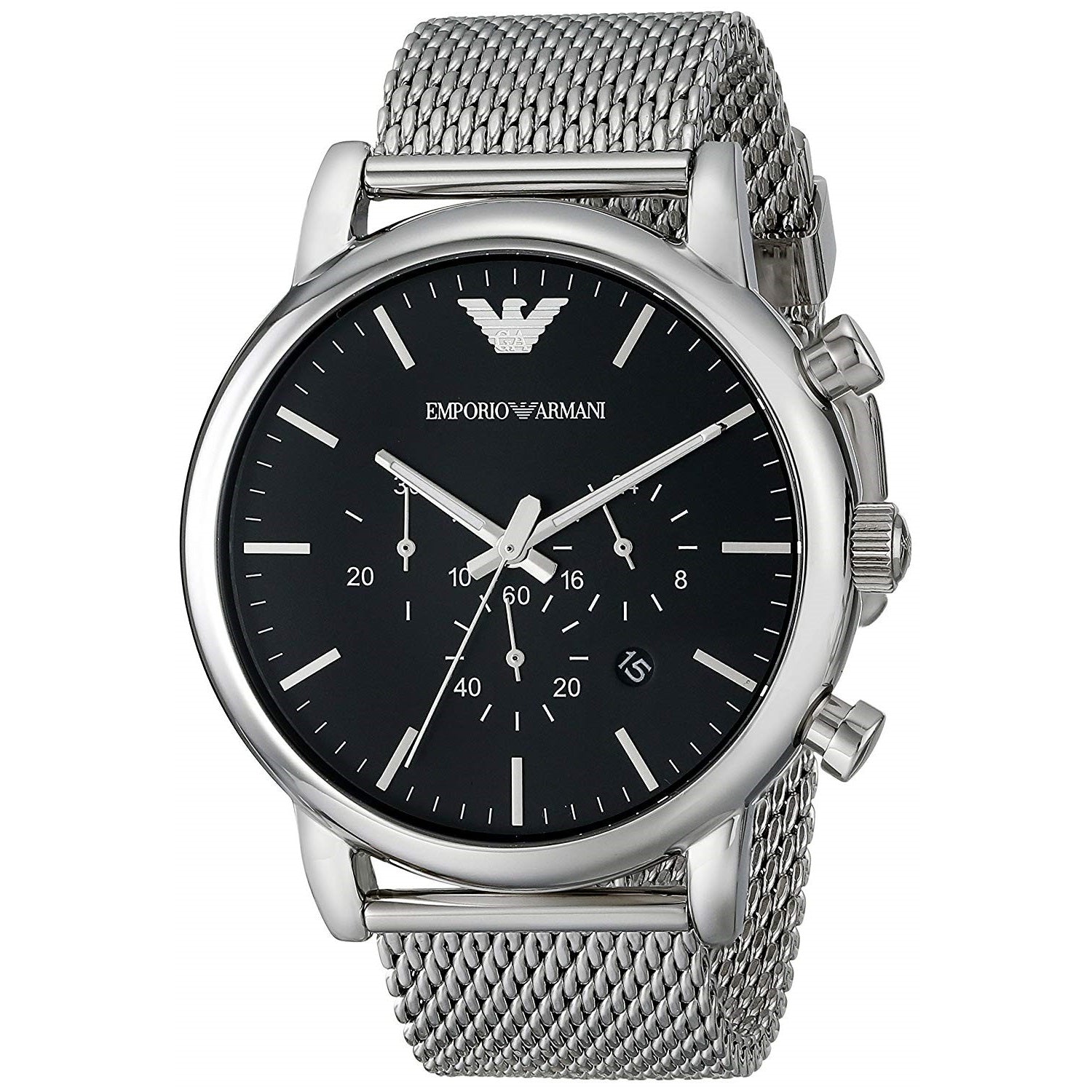 Emporio Armani Classic Quartz Chronograph Black Dial Men's Watch AR1808