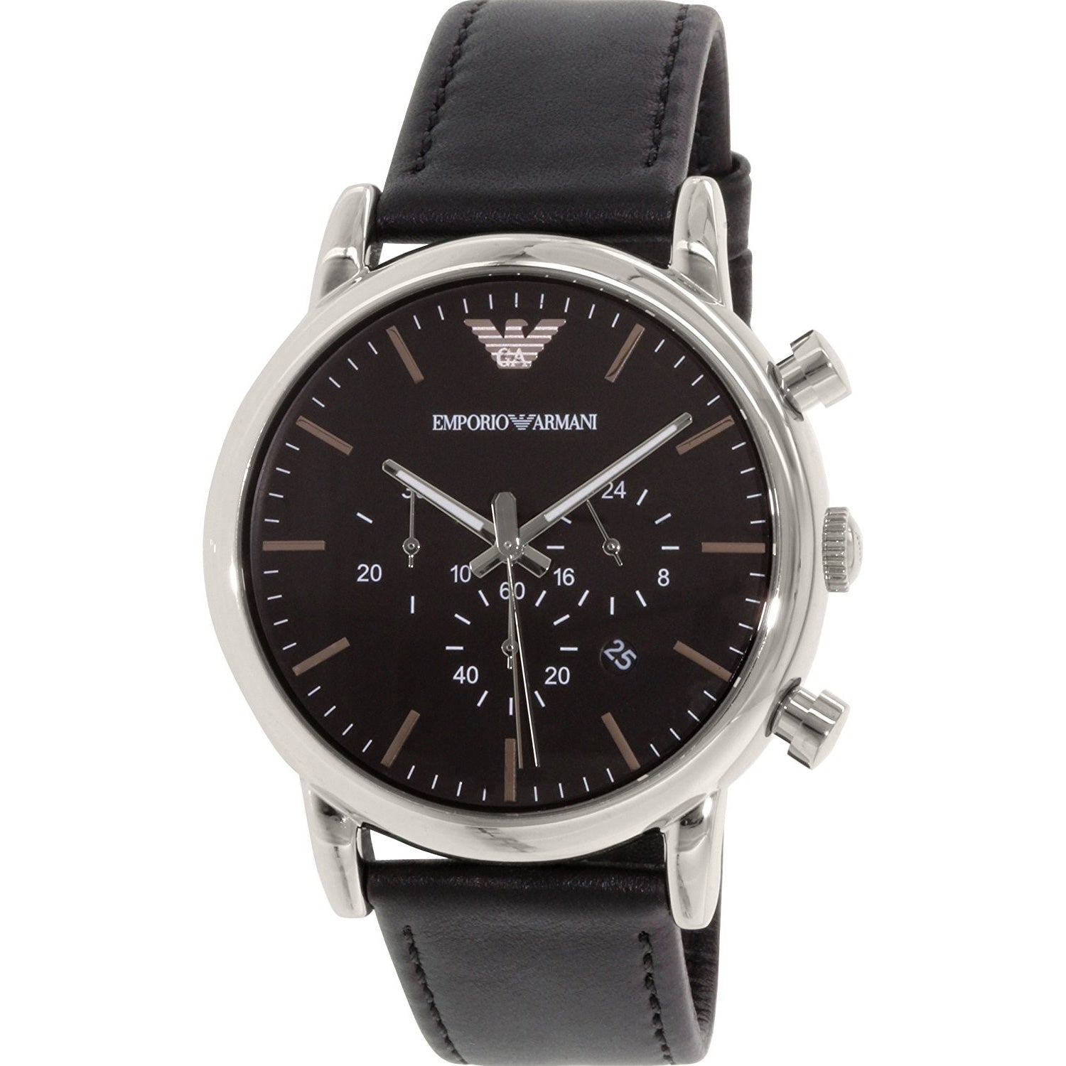 Emporio Armani Classic Quartz Chronograph Black Dial Men's Watch AR1828