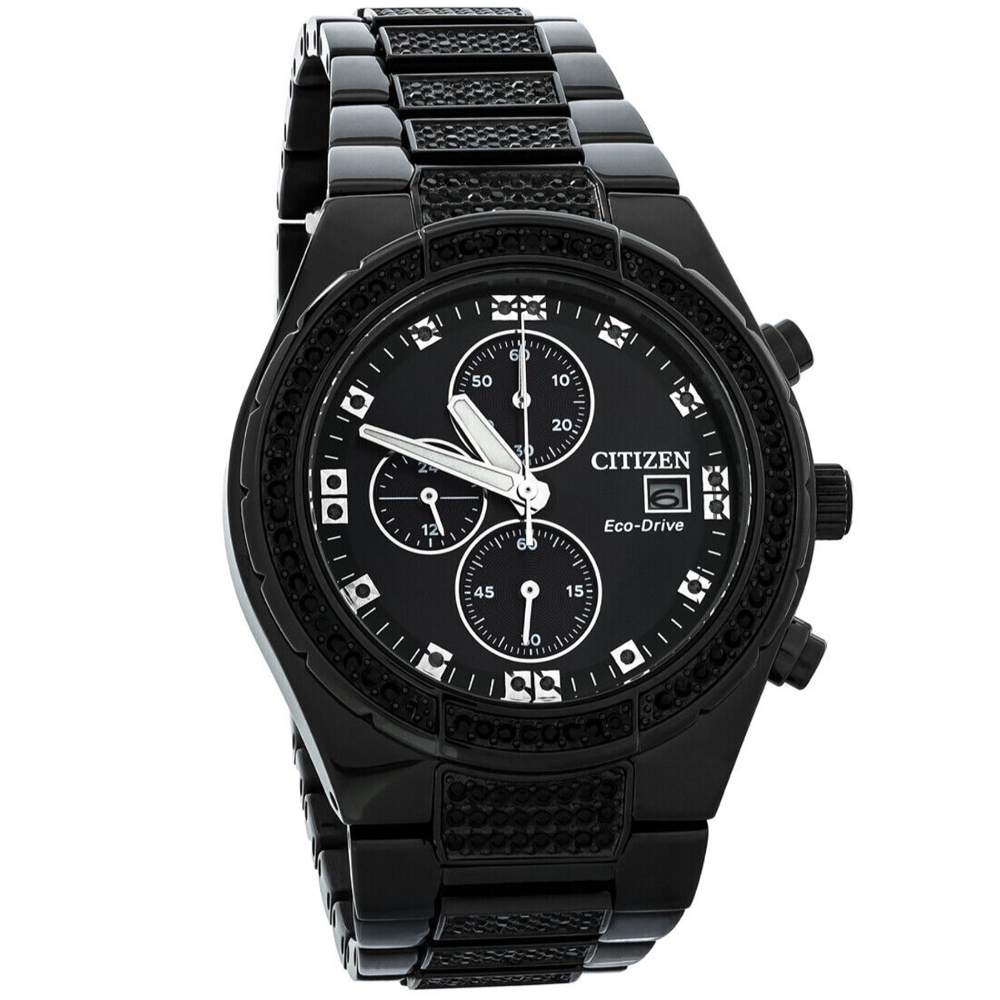 Citizen Citizen Eco-drive Chronograph Black Dial Men's Watch CA0755-68E