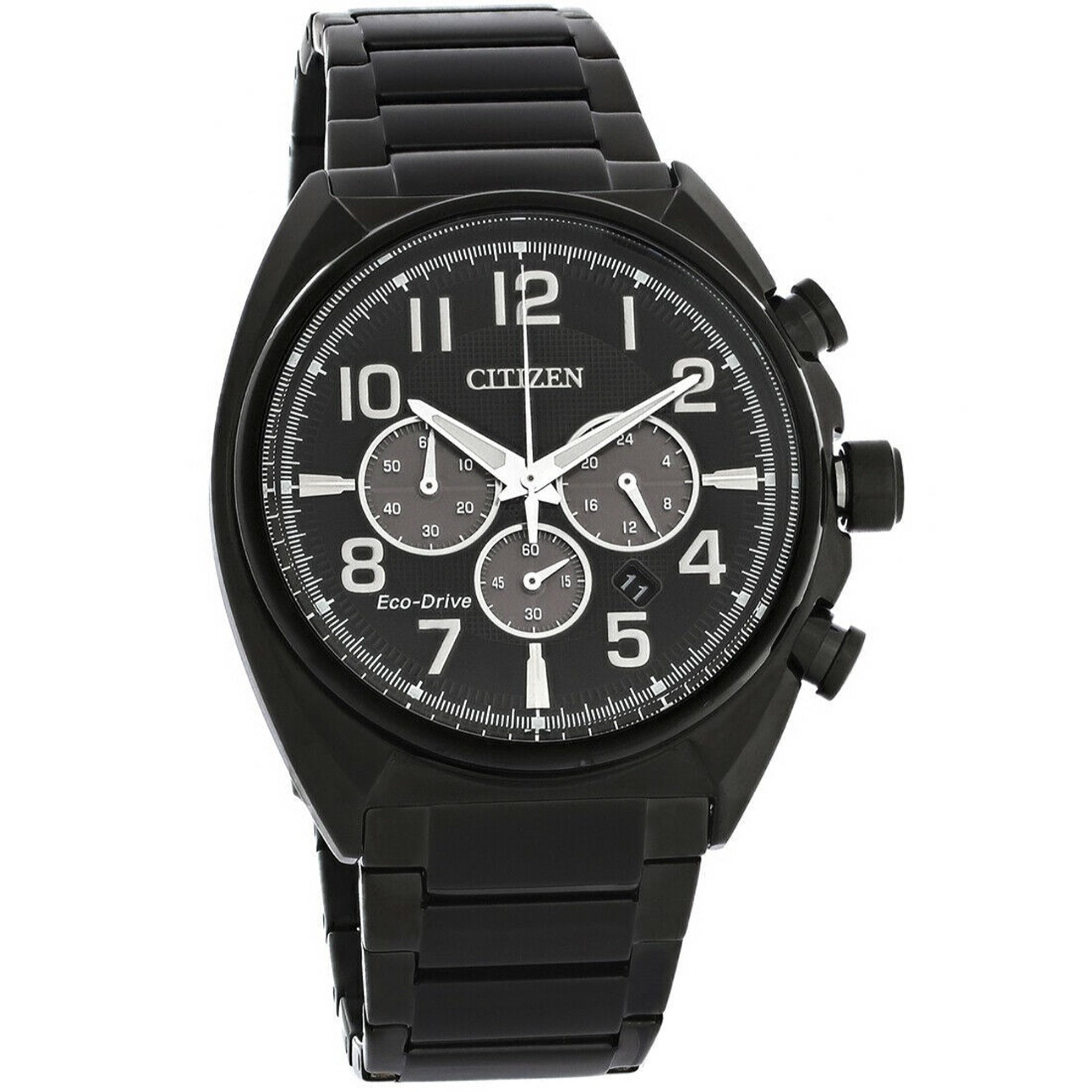 Citizen Eco-Drive Quartz Chronograph Black Dial Men's Watch CA4285-68E