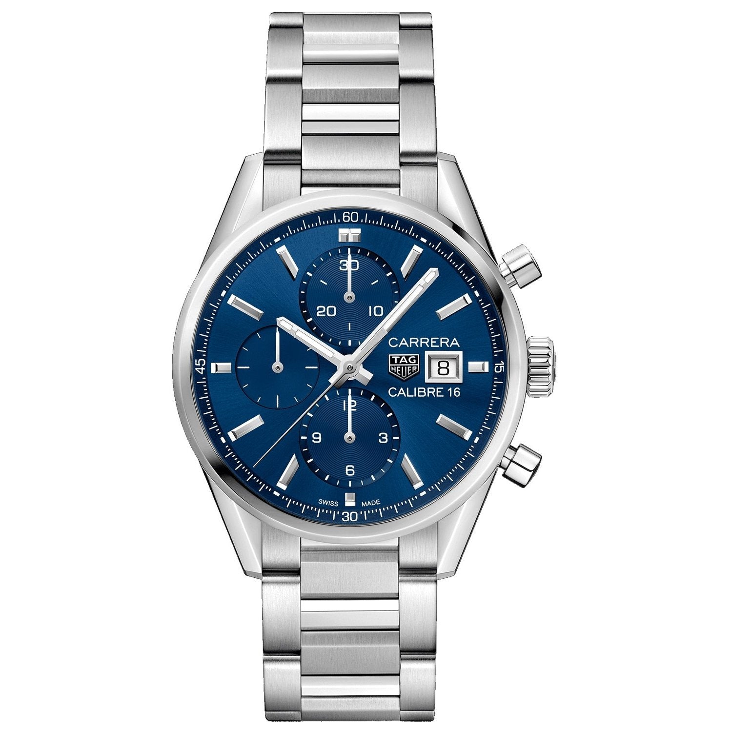 Tag Heuer Carrera Quartz Chronograph Blue Dial Men's Watch CBK2112.BA0715