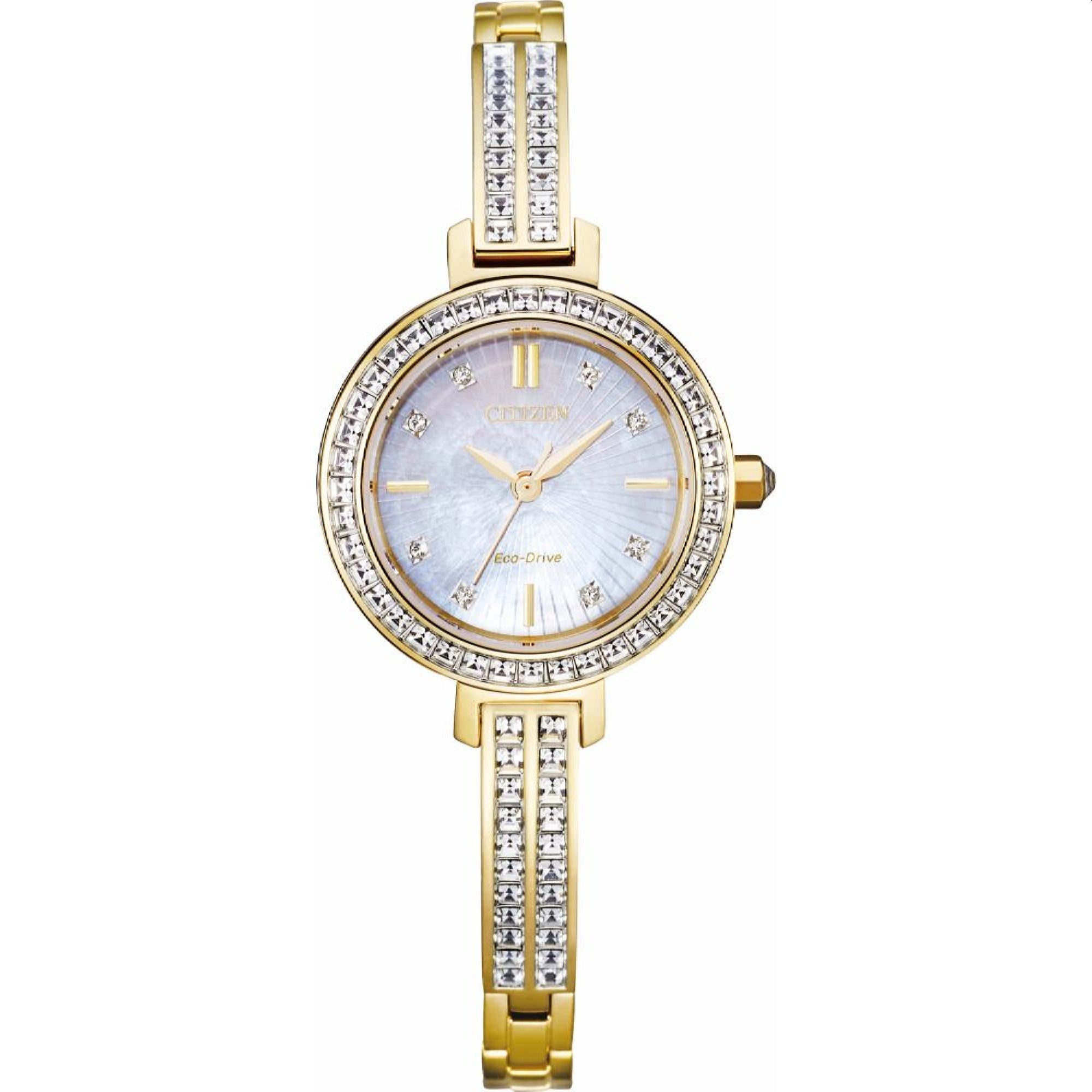 Citizen Silhouette Crystal Quartz Crystal White Dial Women's Watch EM0862-56D