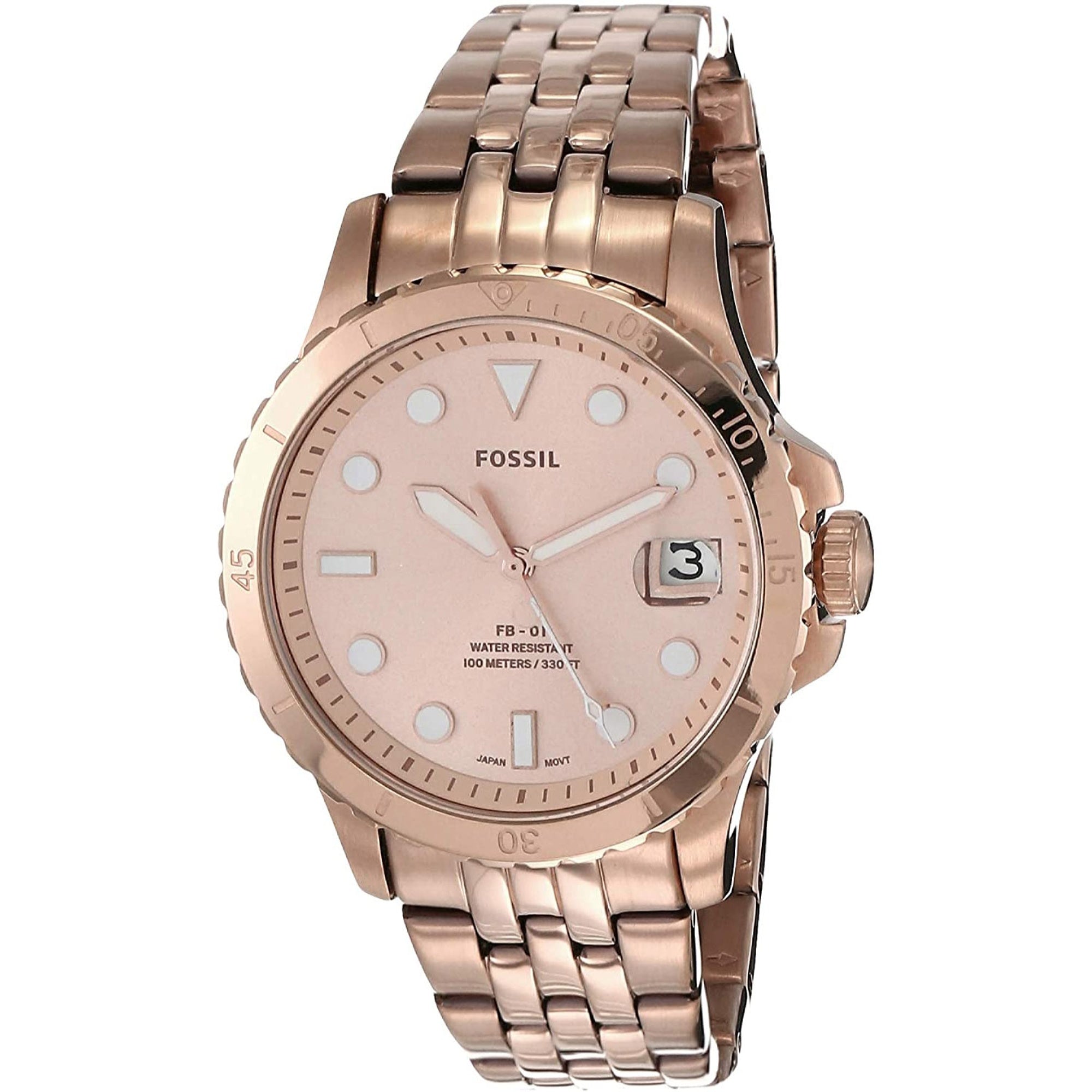 Fossil  Quartz FB-01 Rose gold Dial Women's Watch ES4748