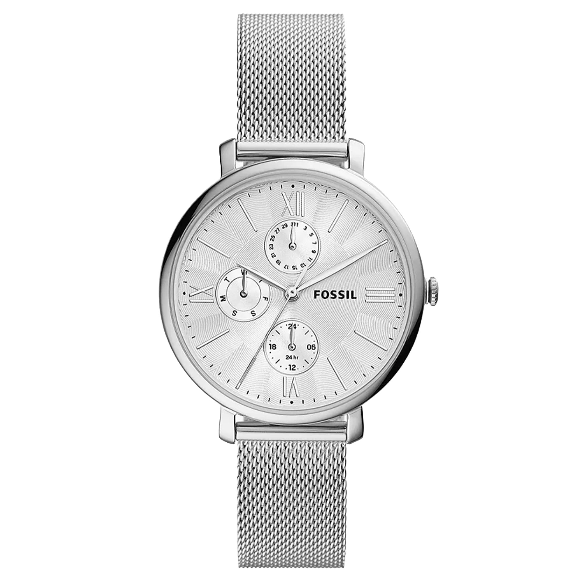 Fossil  Quartz Jacqueline Silver Dial Women's Watch ES5099