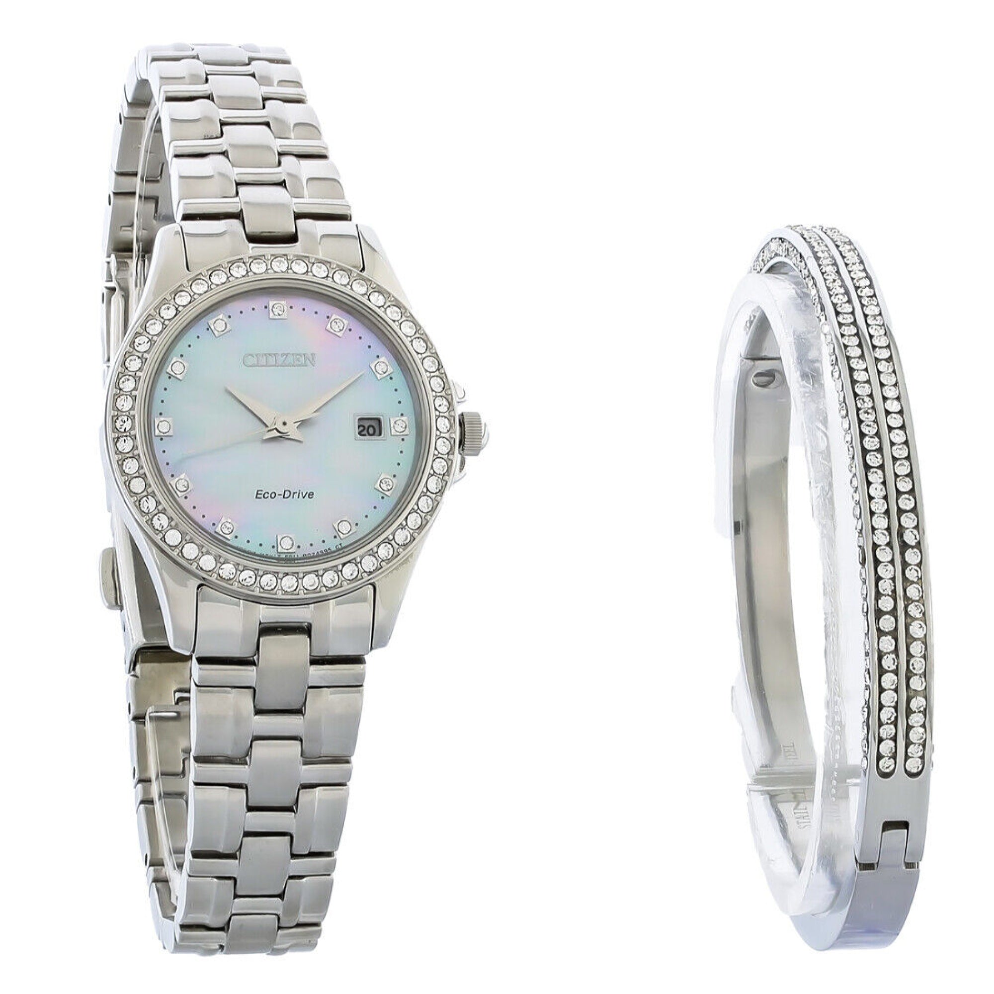 Citizen Eco-Drive Quartz Mother of Pearl Dial Women's Watch EW1841-66D