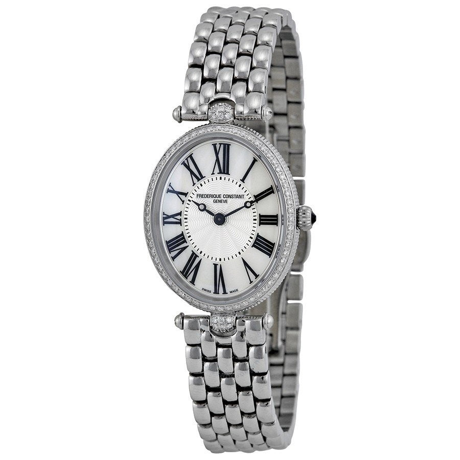 Frederique Constant Art Deco Quartz Silver Dial Women's Watch FC-200MPW2VD6B