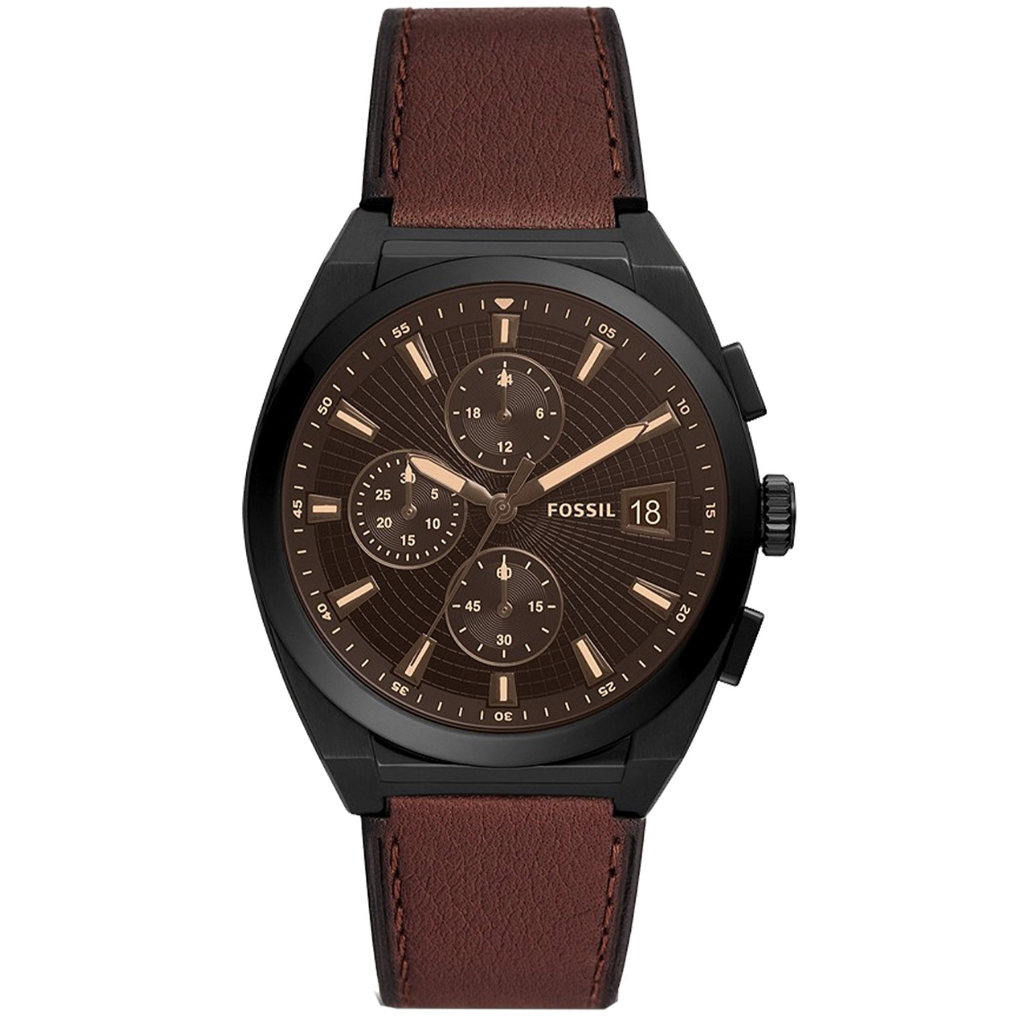 Fossil  Quartz Everett Brown Dial Men's Watch FS5798