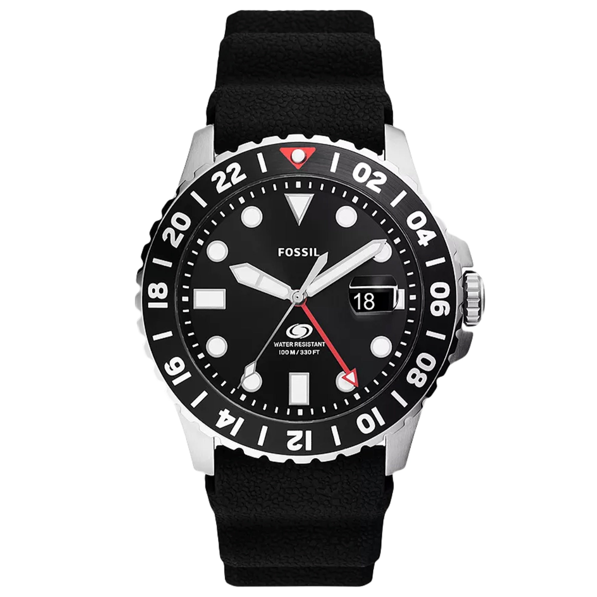 Fossil  Quartz GMT Black Dial Men's Watch FS6036