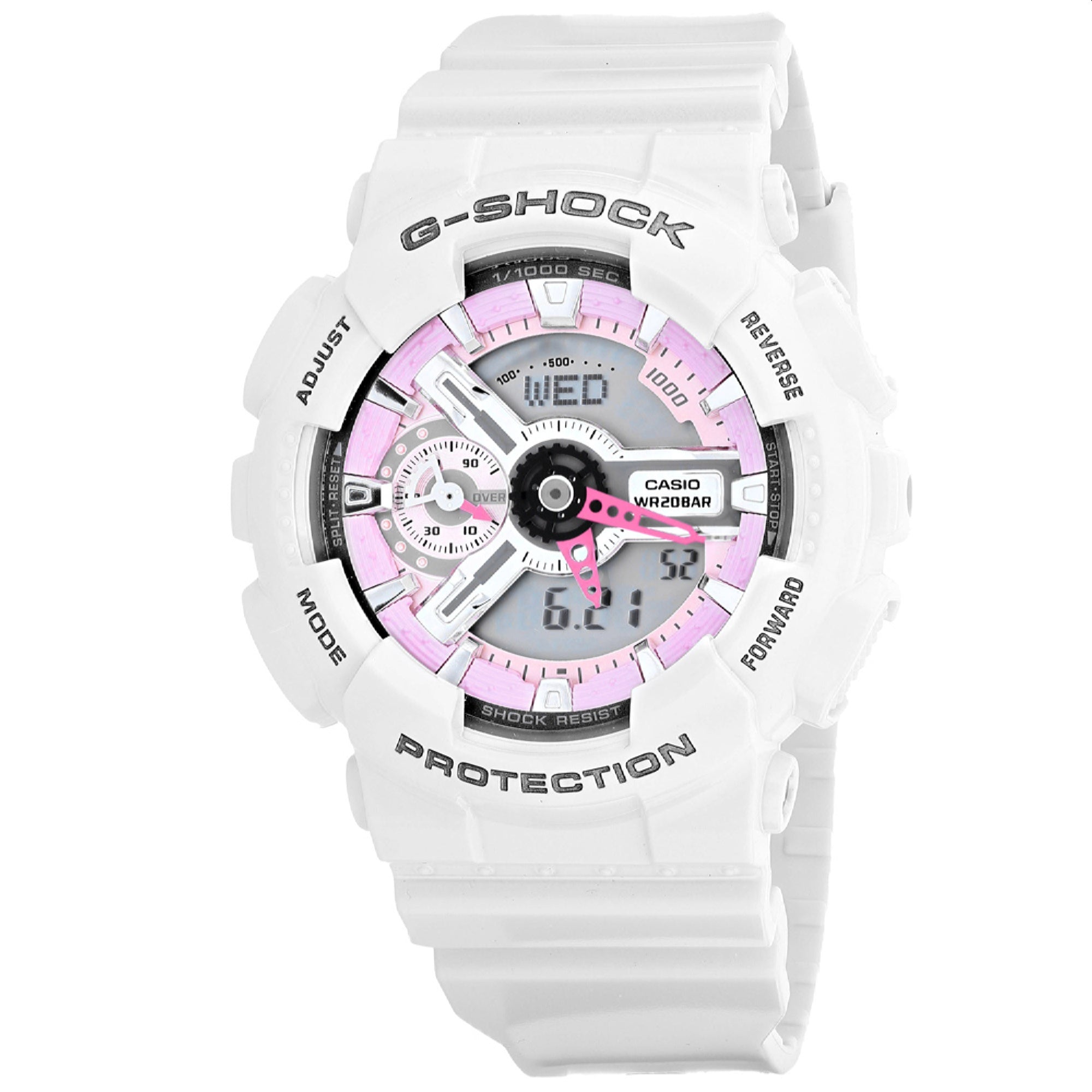 Casio  Quartz G-Shock S-Series Pink and Grey Dial Women's Watch GMA-S110MP-7ACR