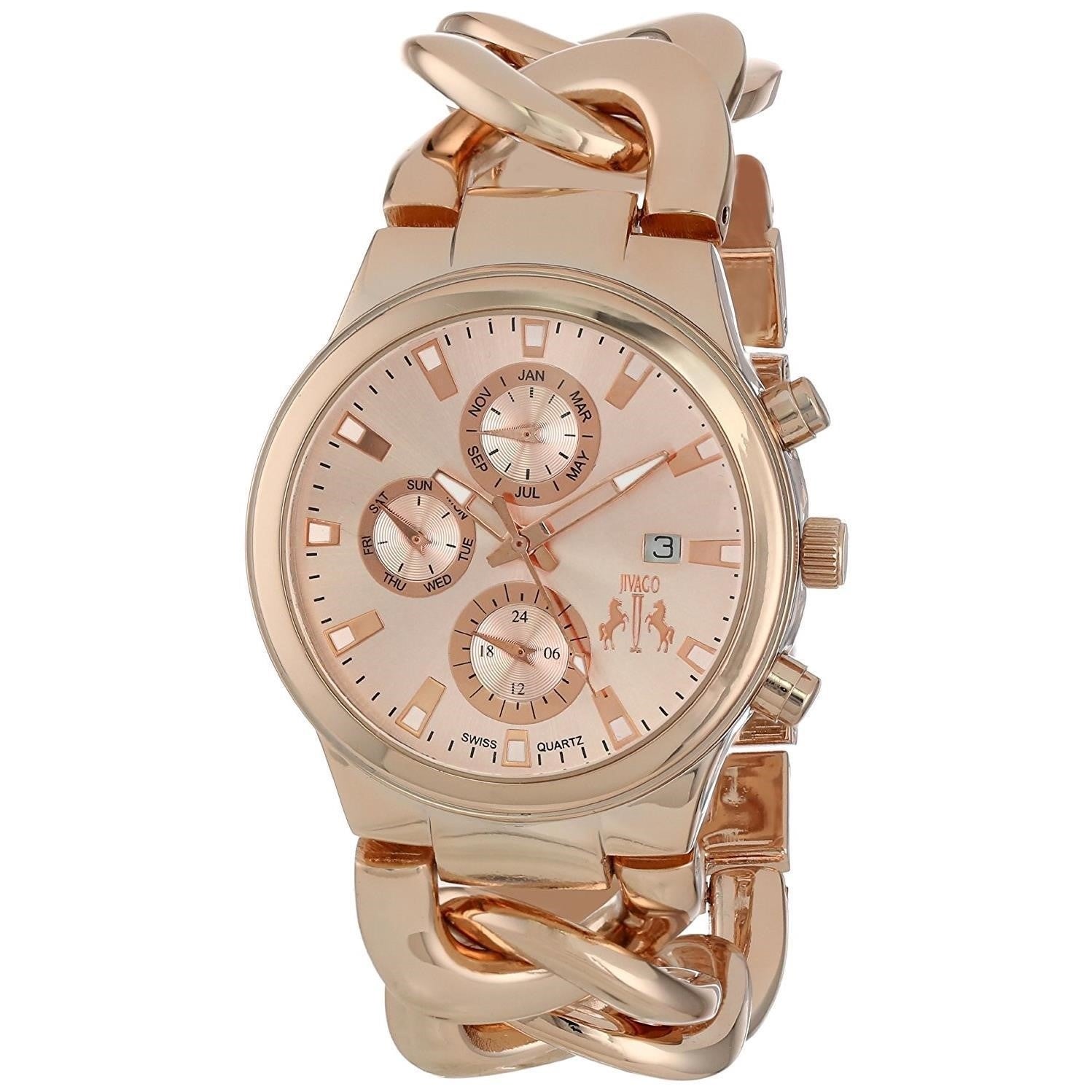 Jivago Lev Quartz Rose Gold-Tone Dial Women's Watch JV1224