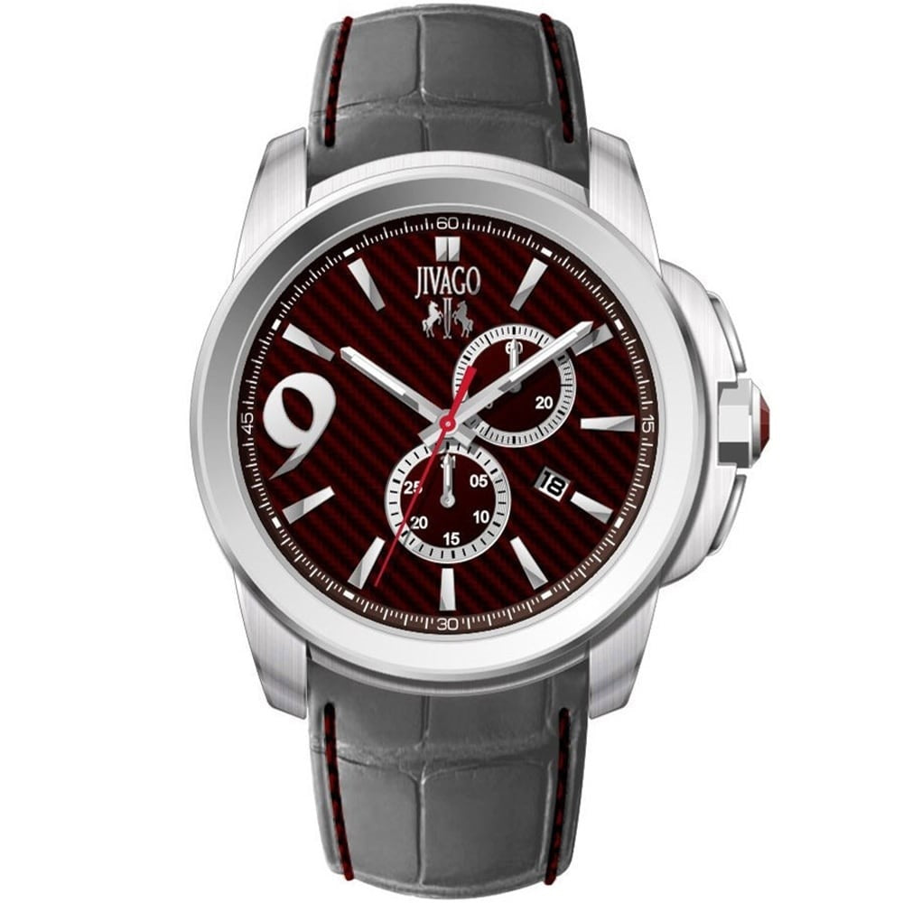 Jivago Gliese Quartz Maroon Dial Men's Watch JV1516