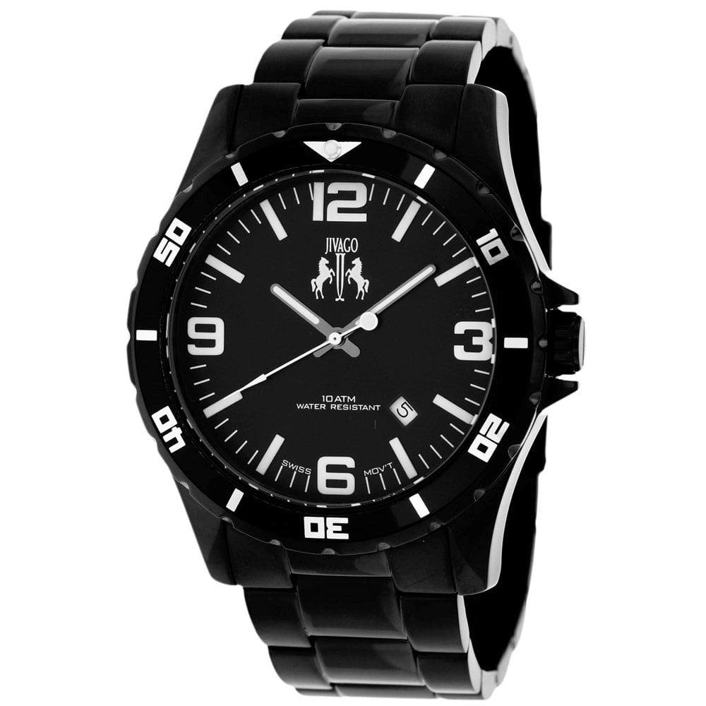 Jivago Ultimate Quartz Black Dial Men's Watch JV6110