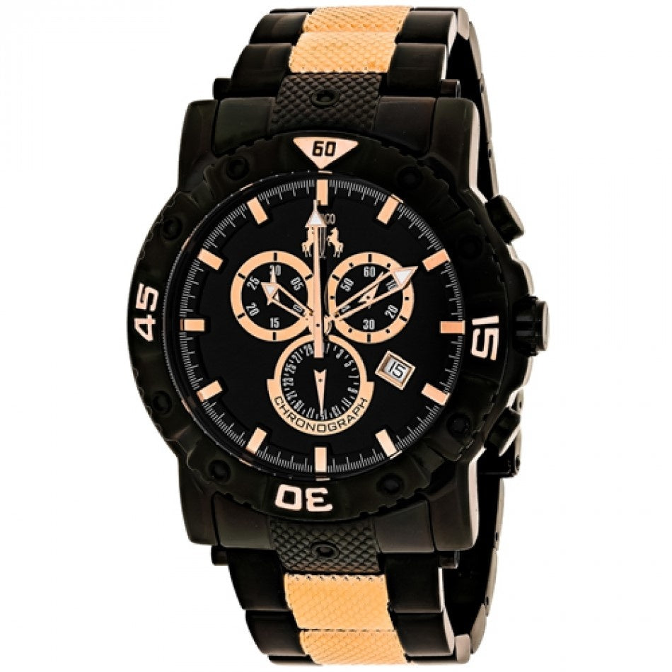 Jivago Titan Quartz Chronograph Black Dial Men's Watch JV9127XL