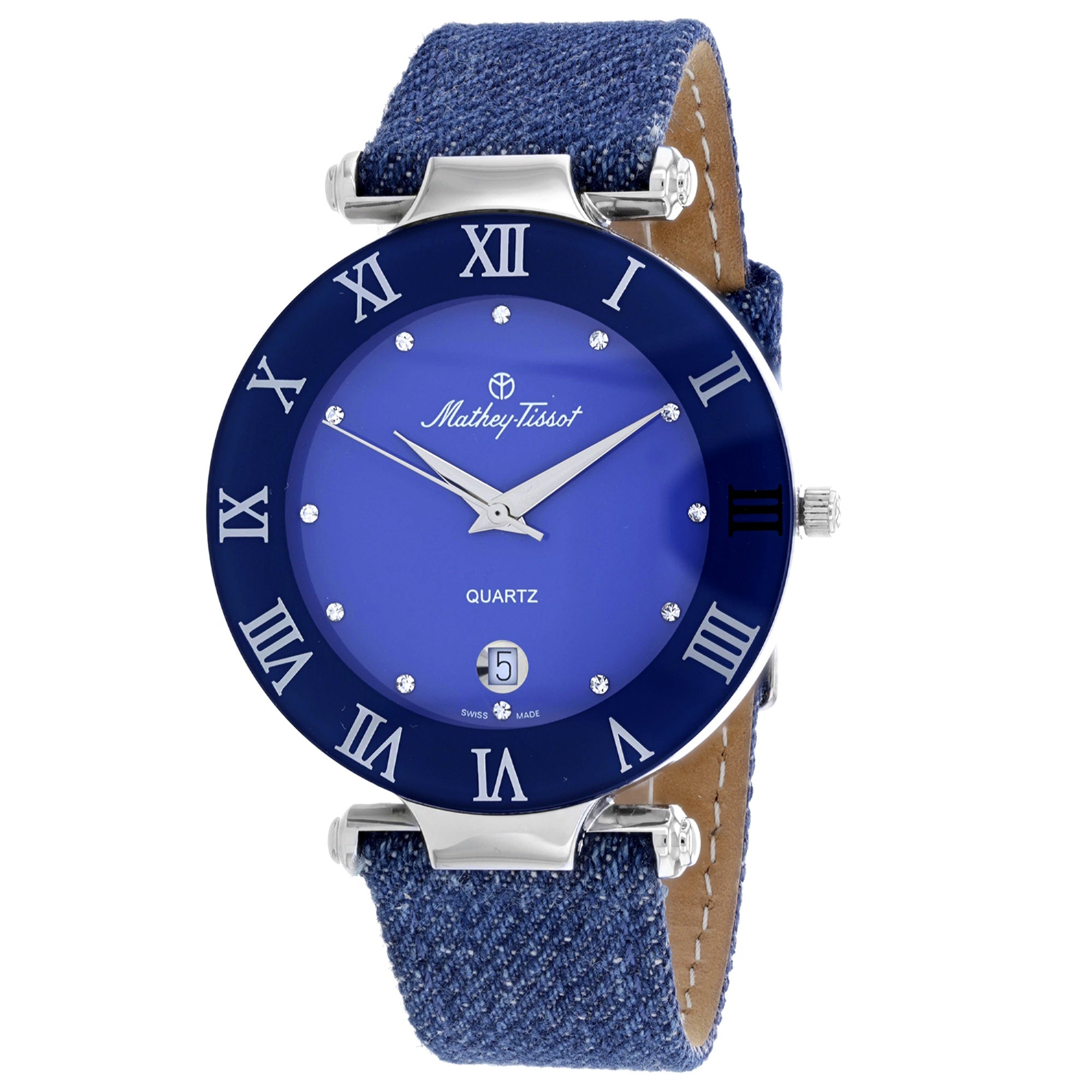 Mathey Tissot Quartz Classic Blue Dial Women s Watch KB266M