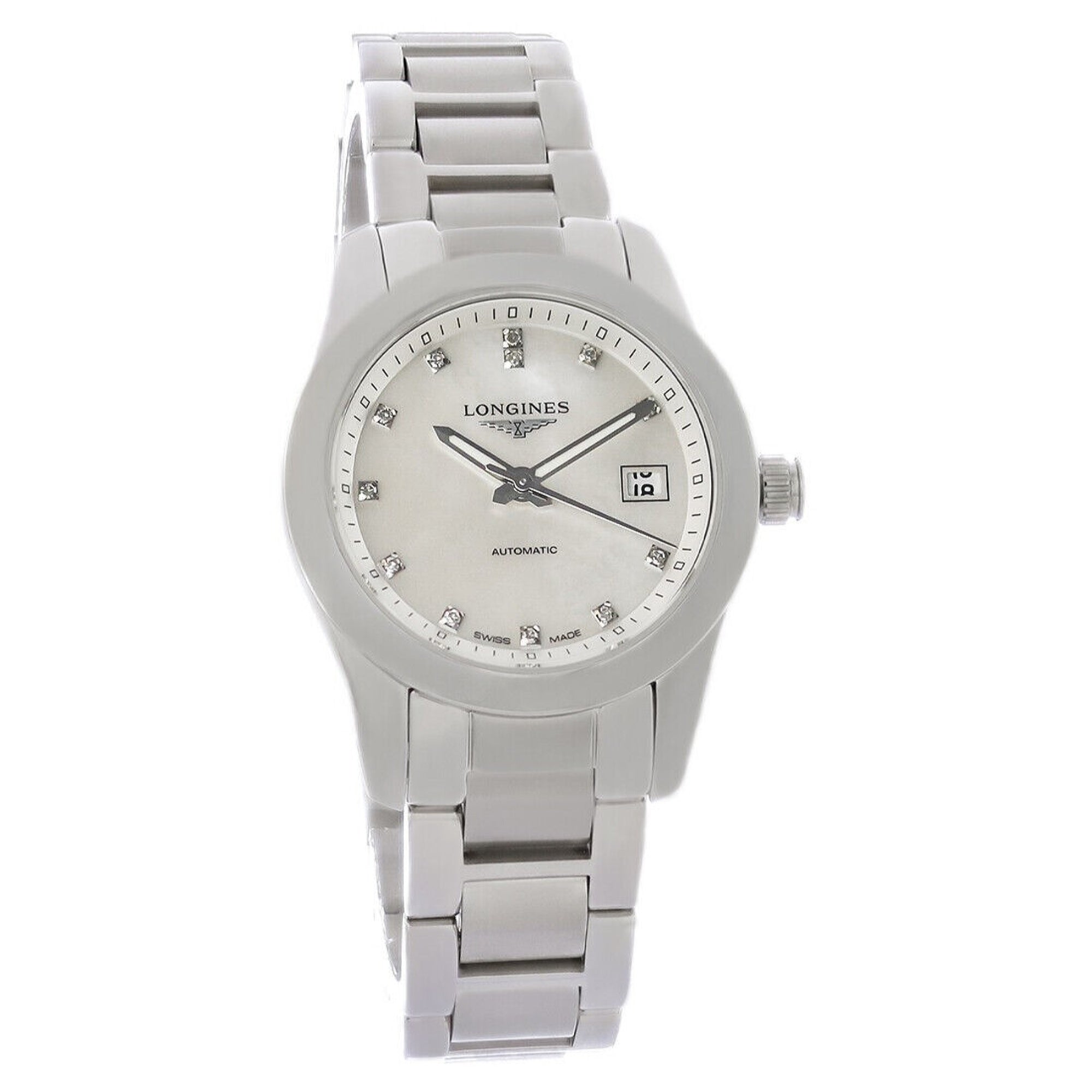 Longines Conquest Automatic Mother of Pearl Dial Women's Watch L2.285.4.87.6